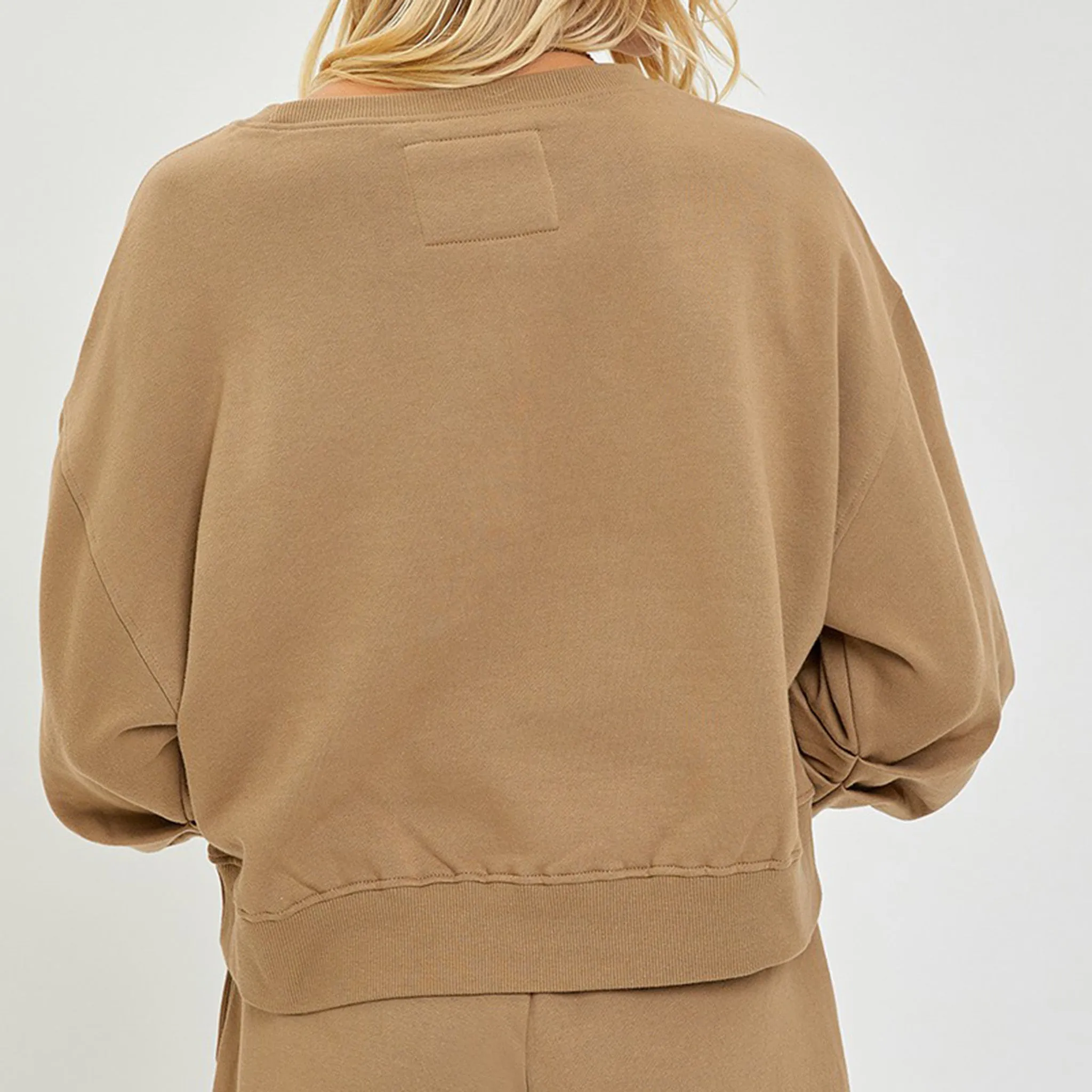 Women's Mocha Soft Knit Boxy Pullover sold by Western Edge product image thumbnail 4