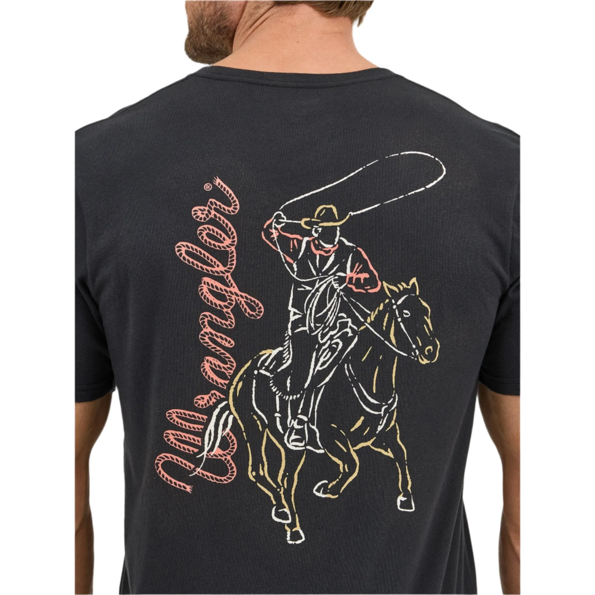 Wrangler Men's Black Neon Cowboy Tee sold by Western Edge product image thumbnail 3