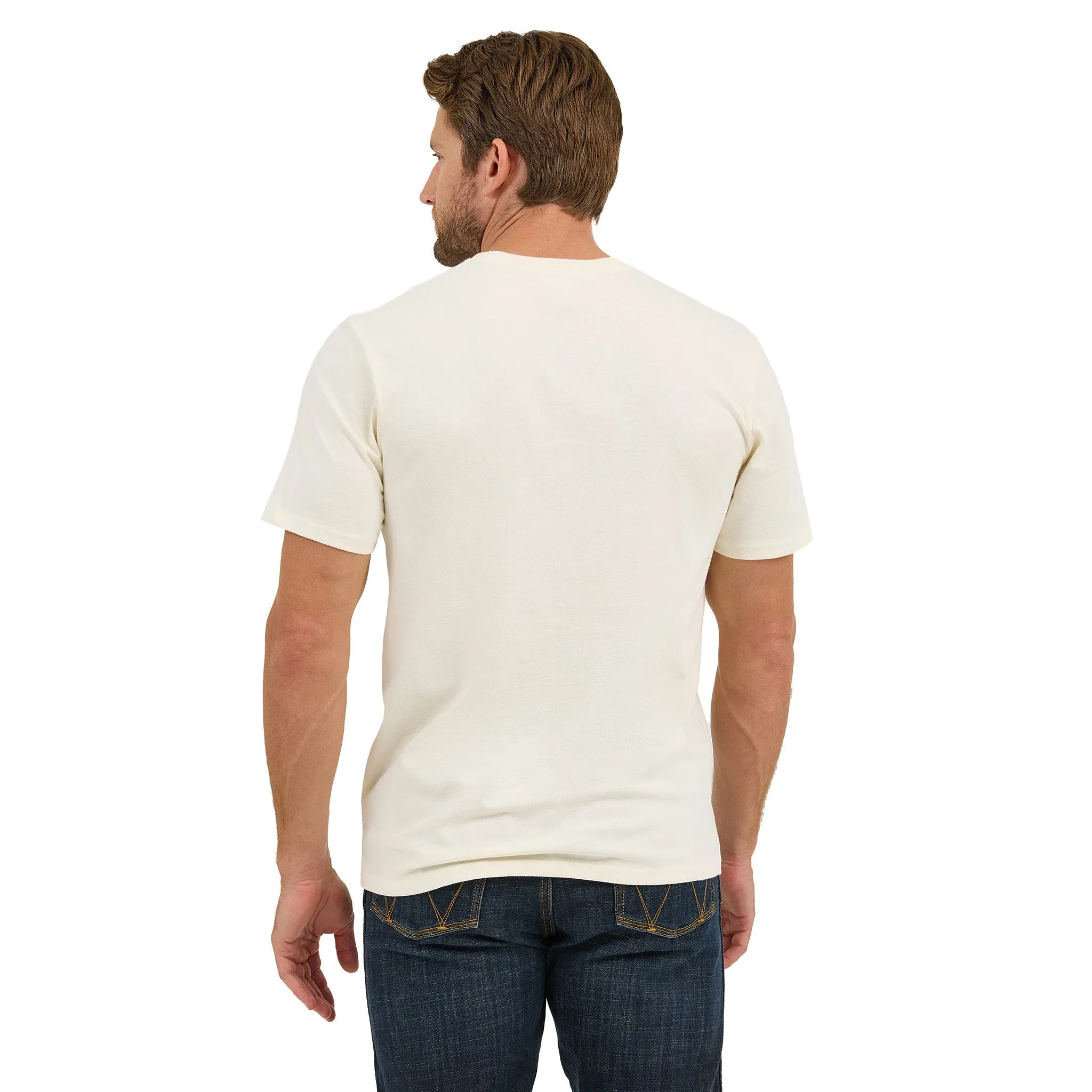 Wrangler Men's Cream Horses & Mountain Tee sold by Western Edge product image thumbnail 2