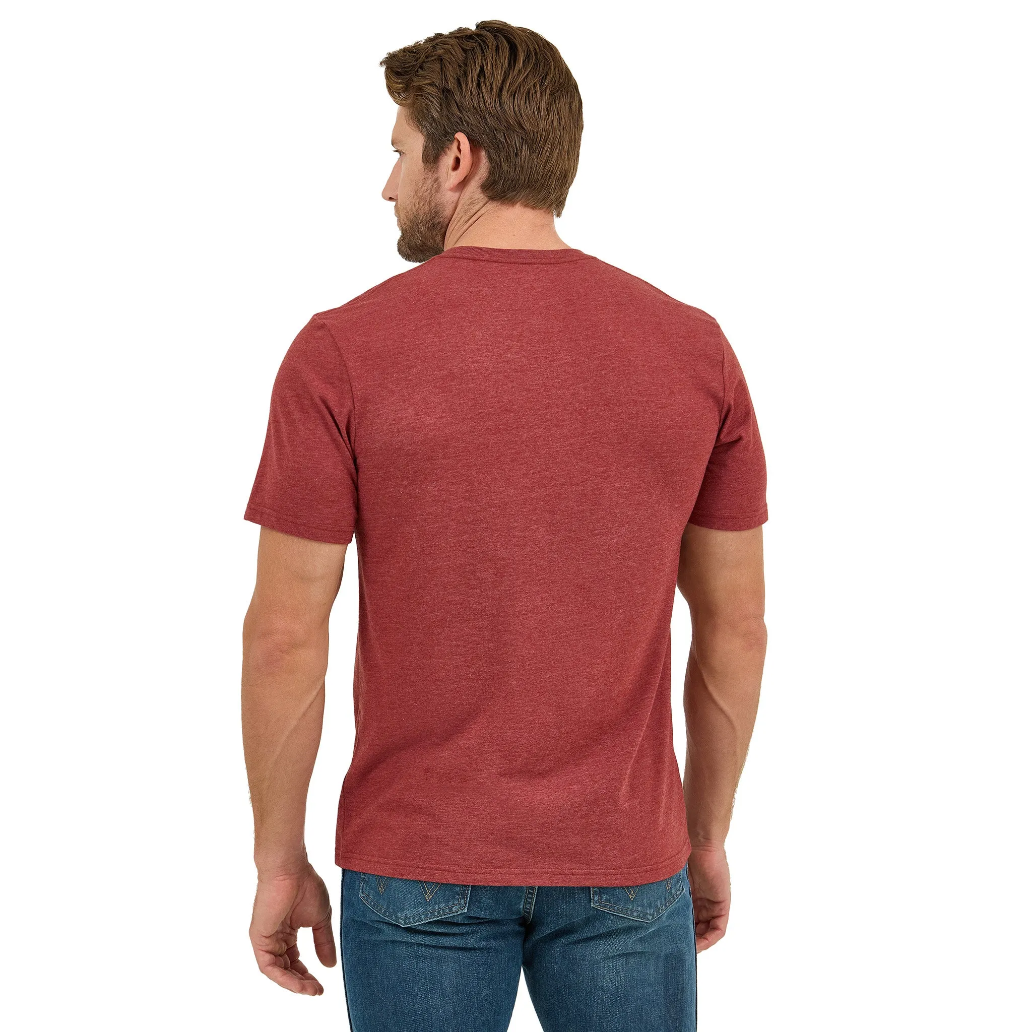 Wrangler Men's Brown Heather Aztec Tee sold by Western Edge product image thumbnail 3
