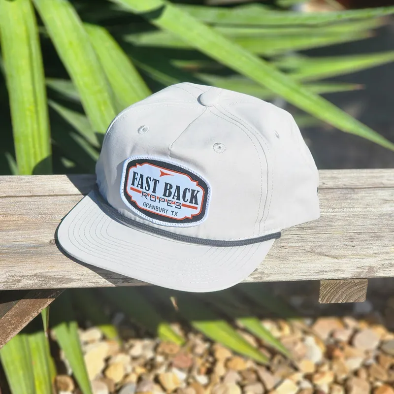 Red Dirt Fast Back Ropes Grey Cap made by Western Edge