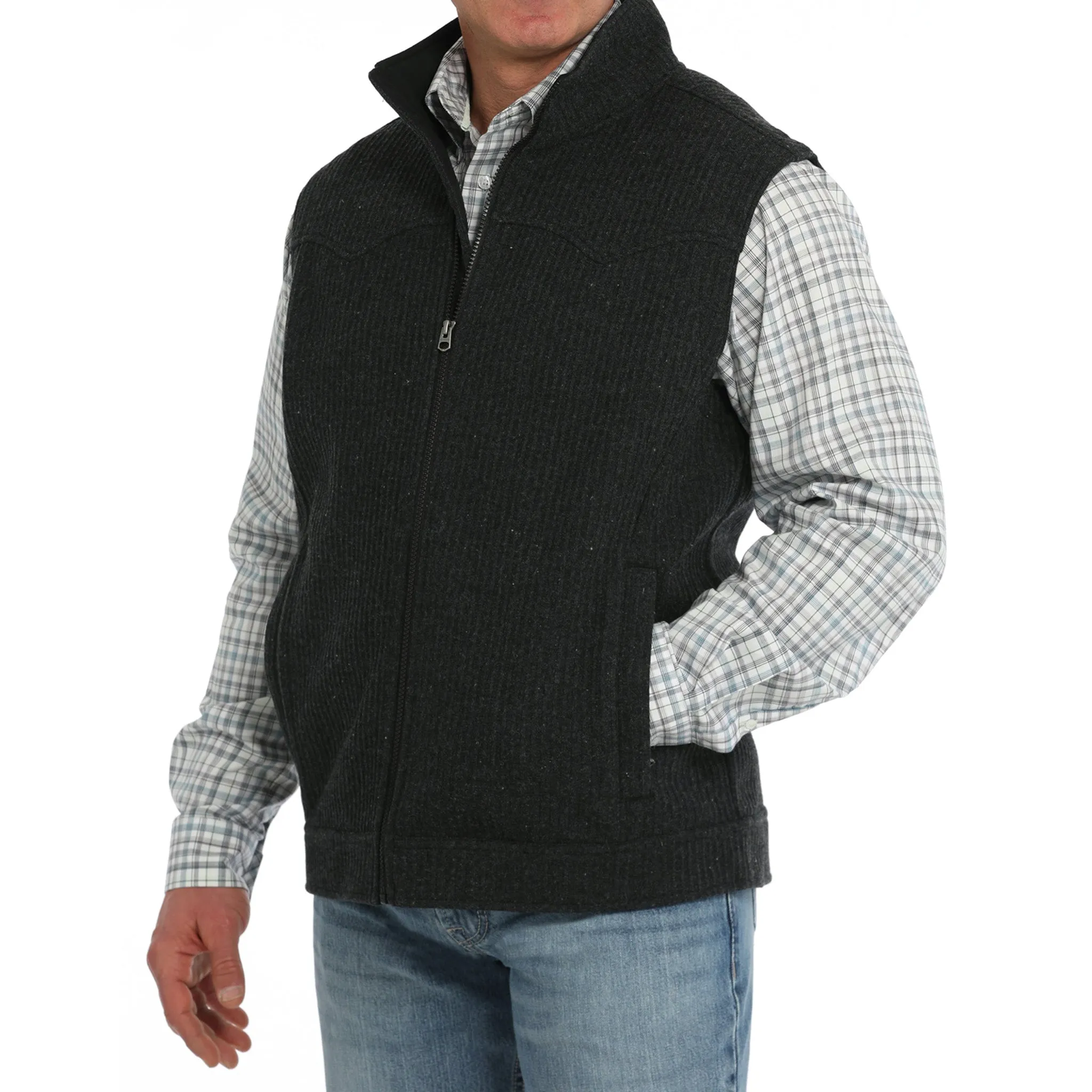 Cinch Men's Wool Bonded Vest sold by Western Edge product image thumbnail 2