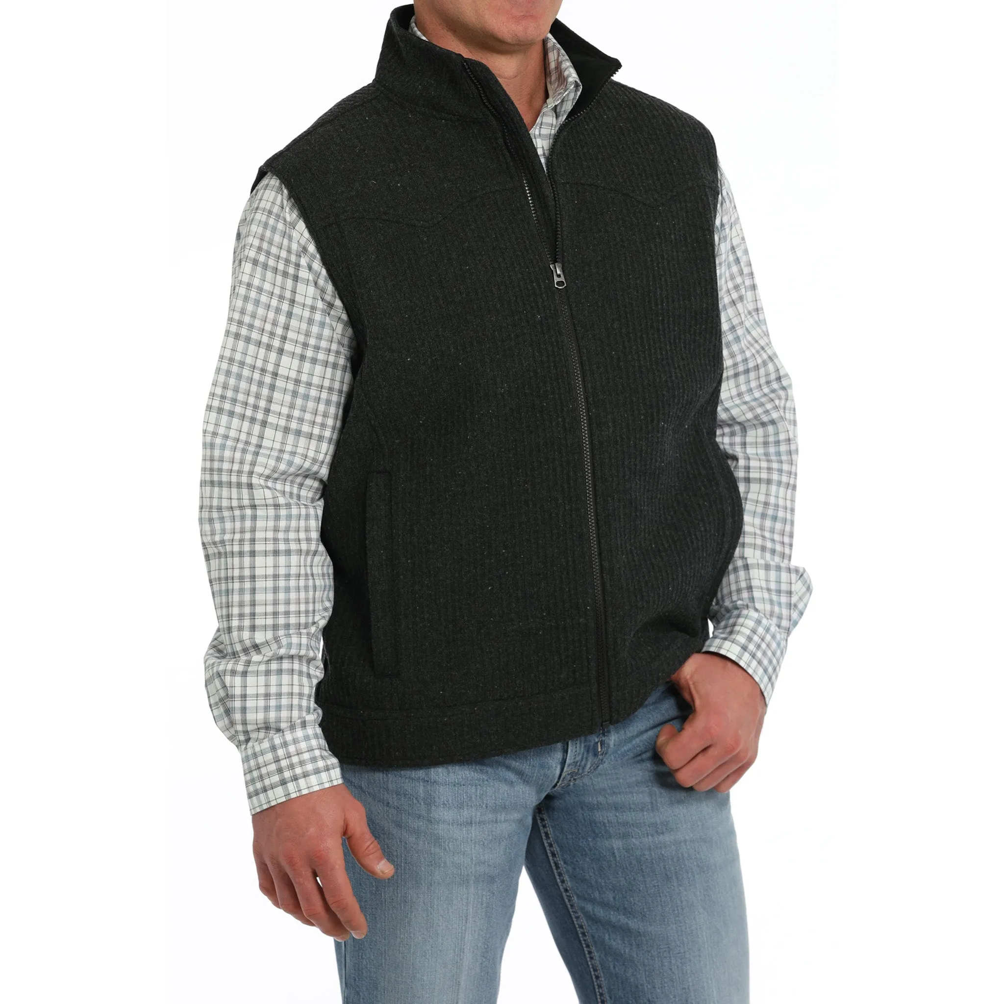 Cinch Men's Wool Bonded Vest sold by Western Edge product image thumbnail 3