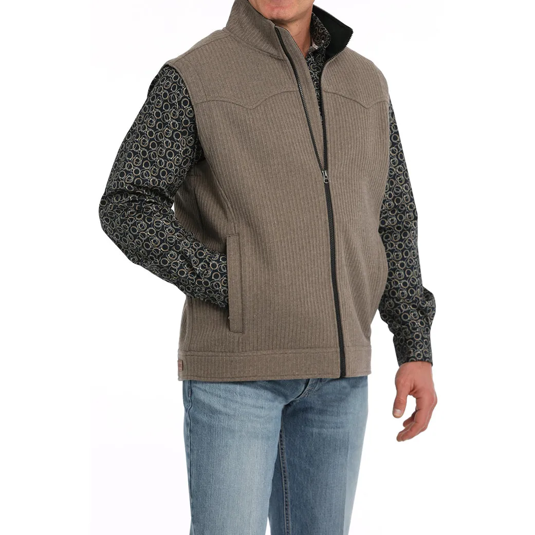 Cinch Men's Wool Bonded Vest in Khaki sold by Western Edge product image thumbnail 2