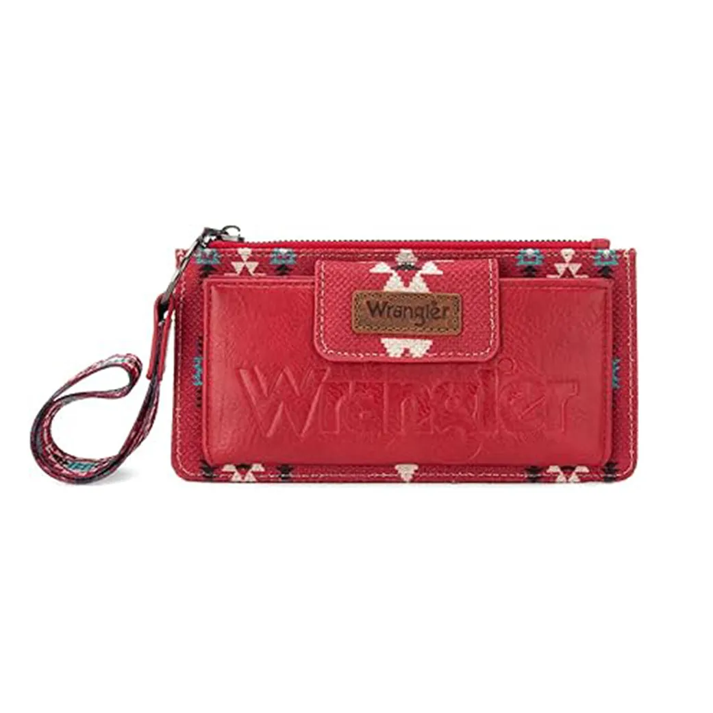 Montana West Wrangler Red Aztec Clutch Wristlet sold by Western Edge product image thumbnail 2