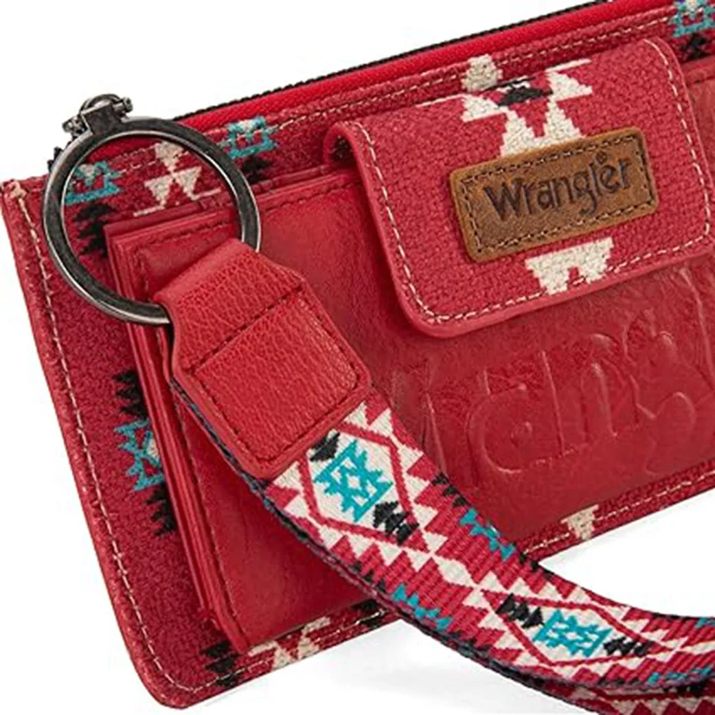 Montana West Wrangler Red Aztec Clutch Wristlet sold by Western Edge product image thumbnail 3