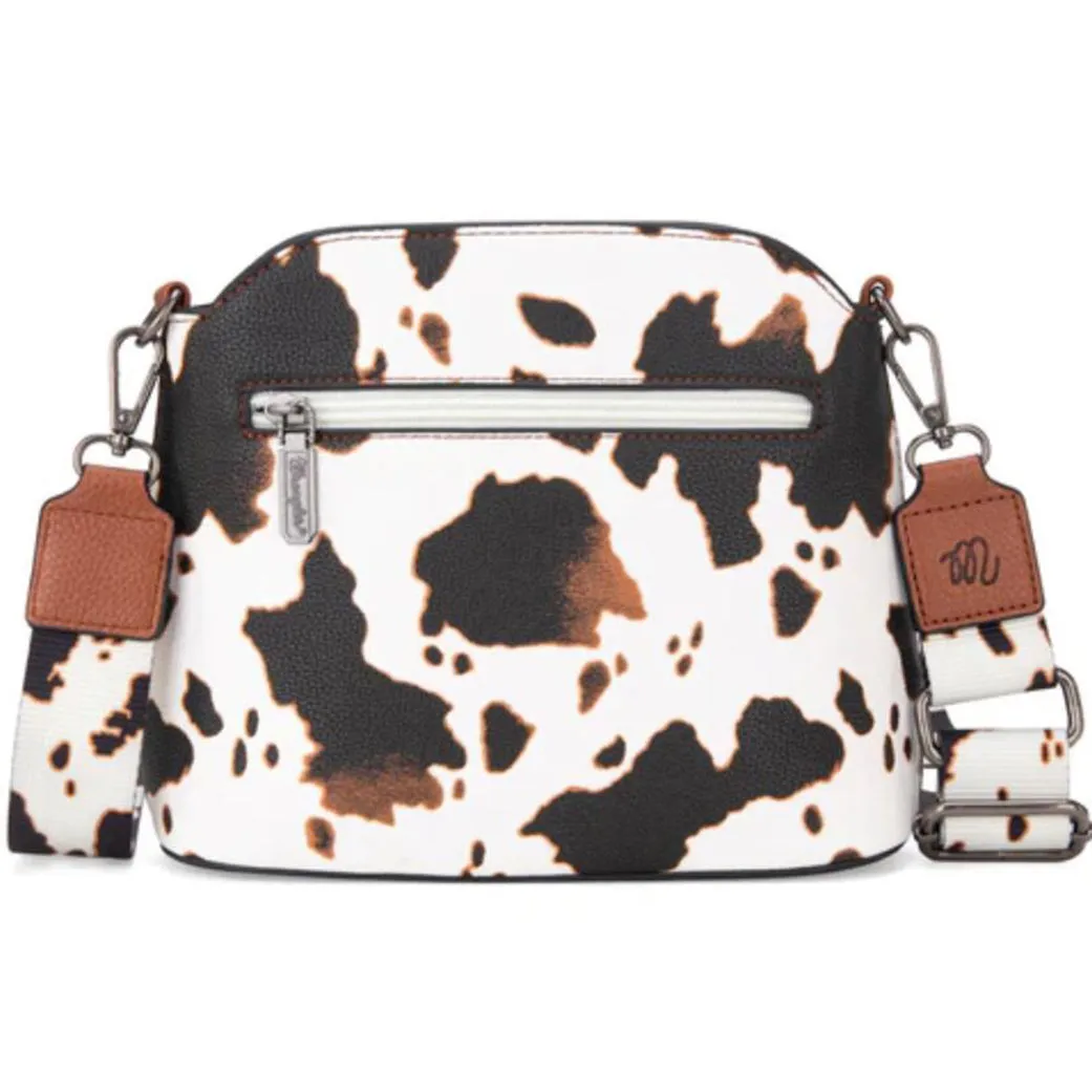 Montana West Wrangler Brown Cow Print Crossbody sold by Western Edge product image thumbnail 4