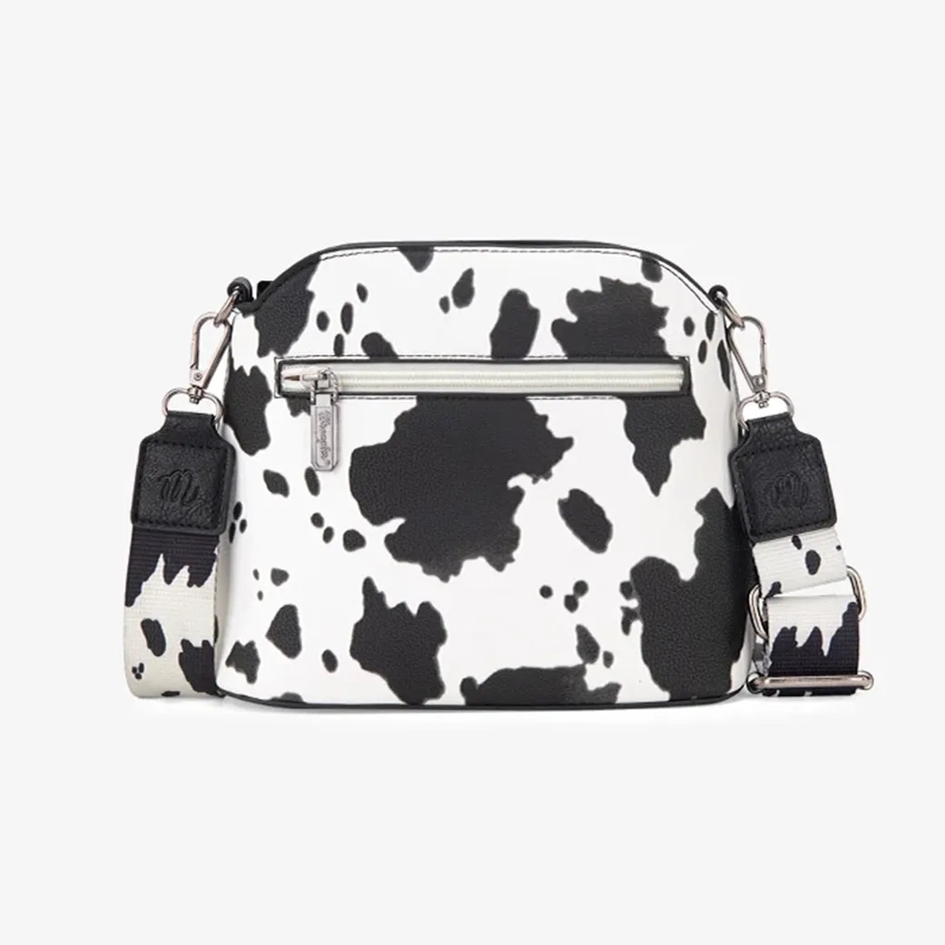 Montana West Wrangler Black Cow Print Crossbody sold by Western Edge product image thumbnail 4