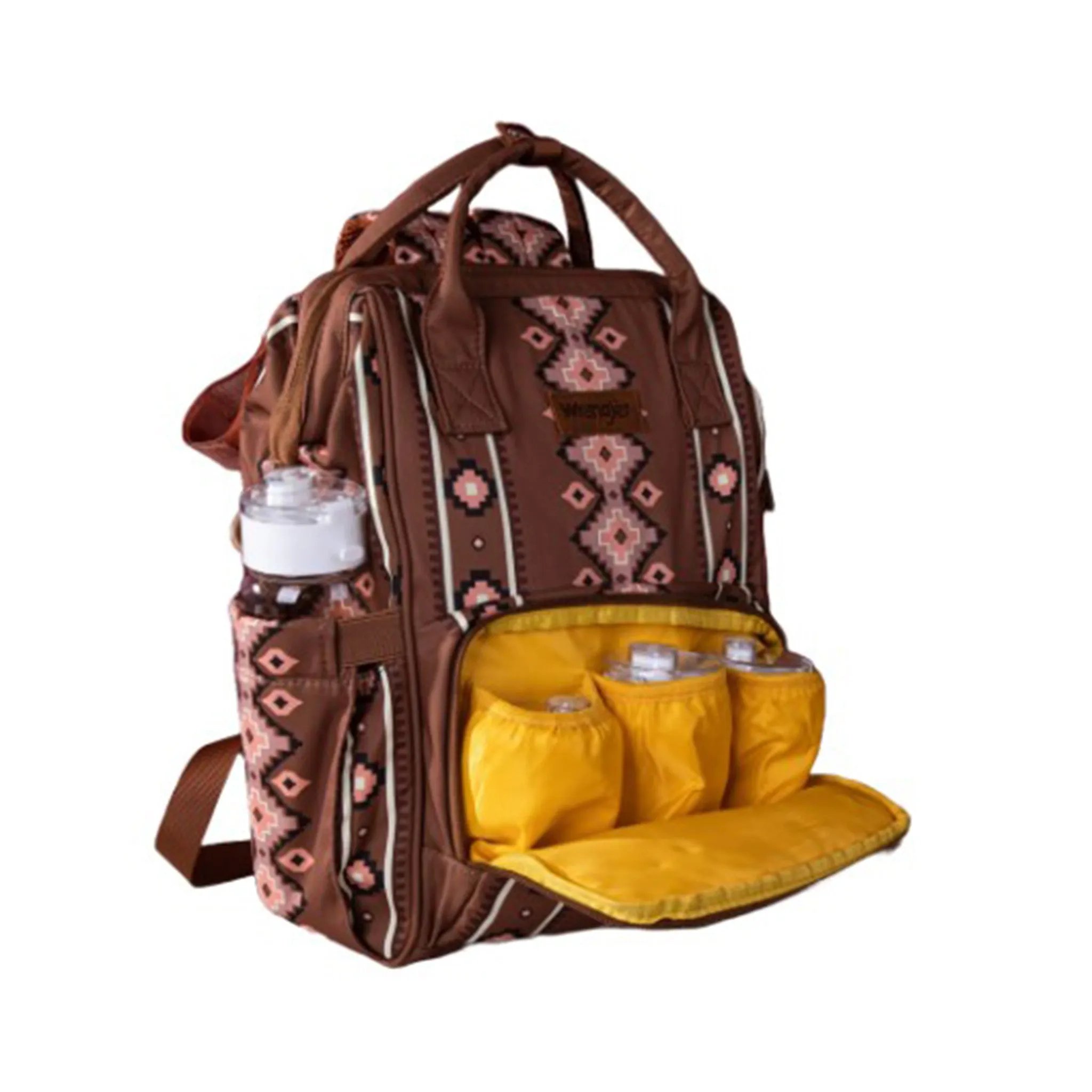 Wrangler Brown Aztec Callie Backpack/Diaper Bag sold by Western Edge product image thumbnail 5