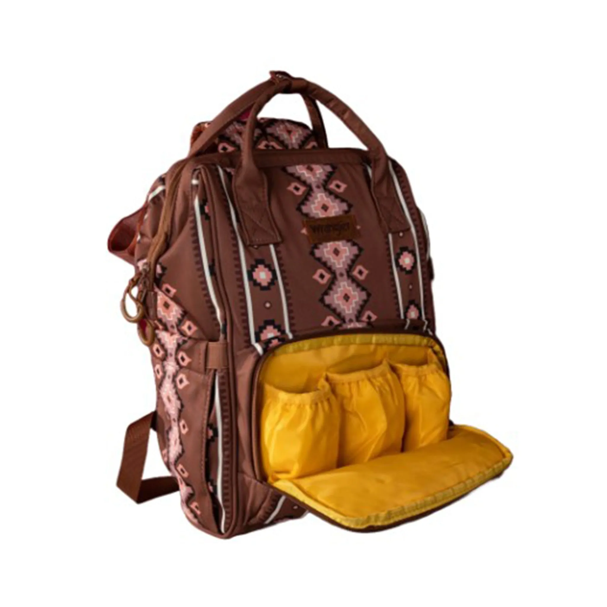 Wrangler Brown Aztec Callie Backpack/Diaper Bag sold by Western Edge product image thumbnail 4