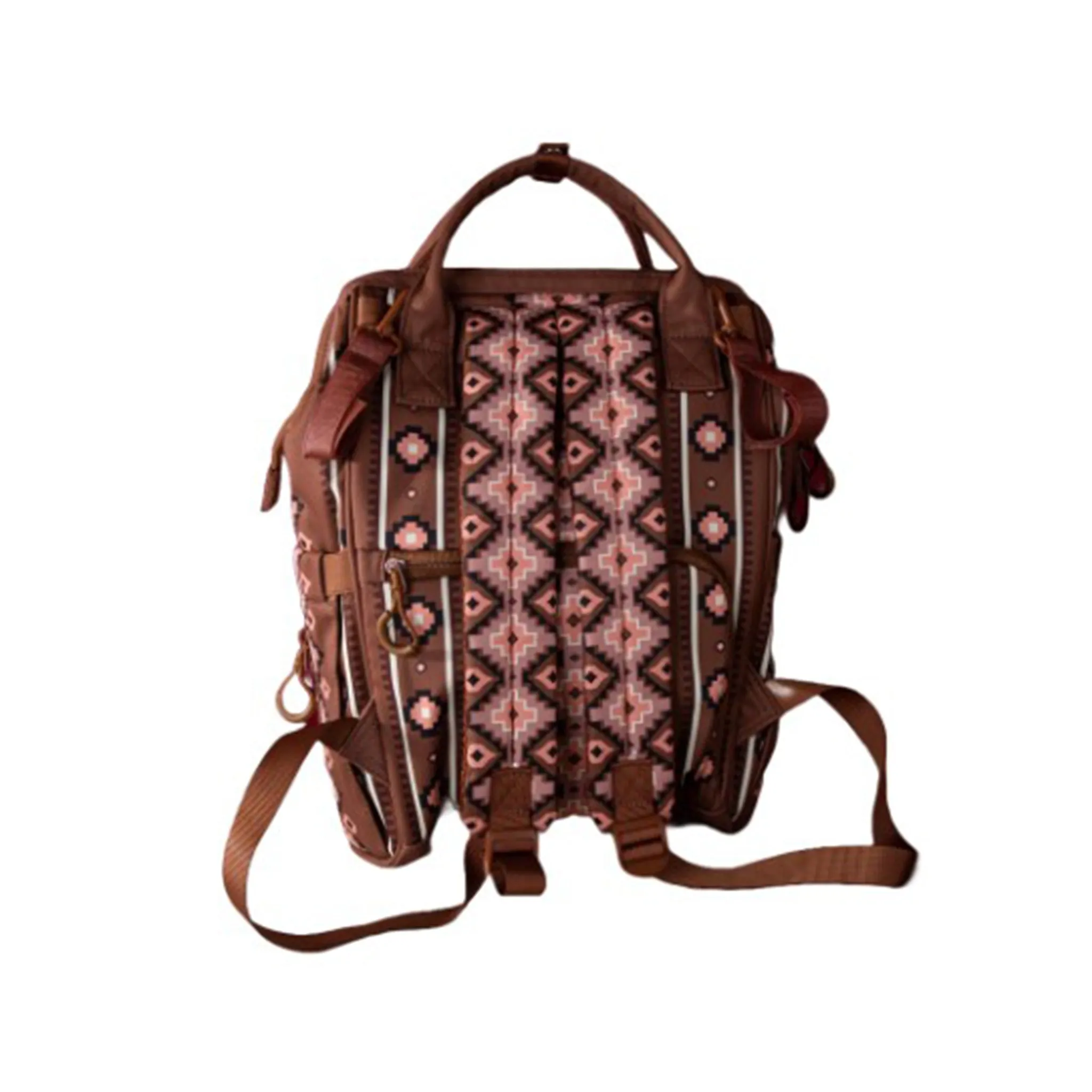 Wrangler Brown Aztec Callie Backpack/Diaper Bag sold by Western Edge product image thumbnail 2