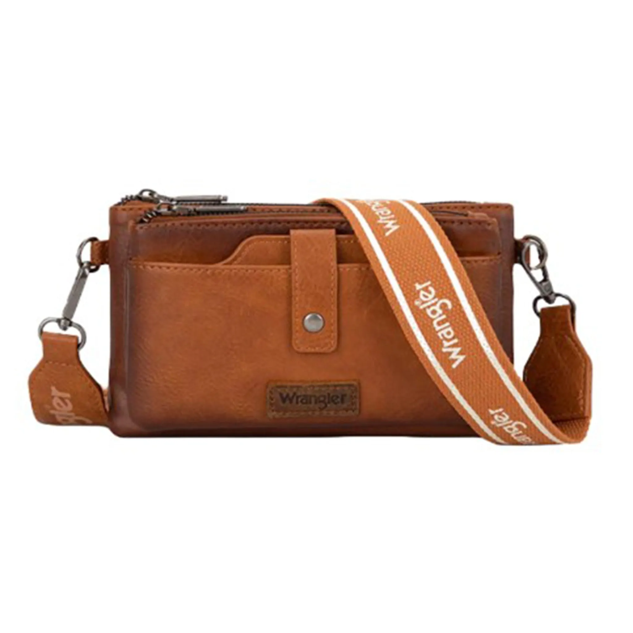 Wrangler Light Brown Compartment Crossbody sold by Western Edge