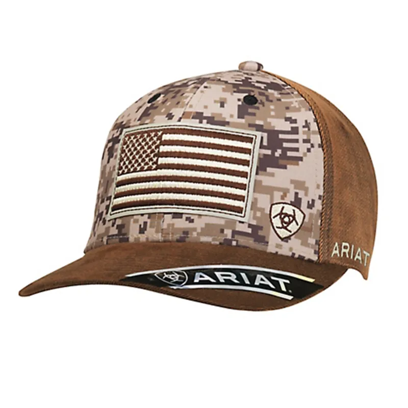 Ariat Men's Camo Flag Hat made by Ariat