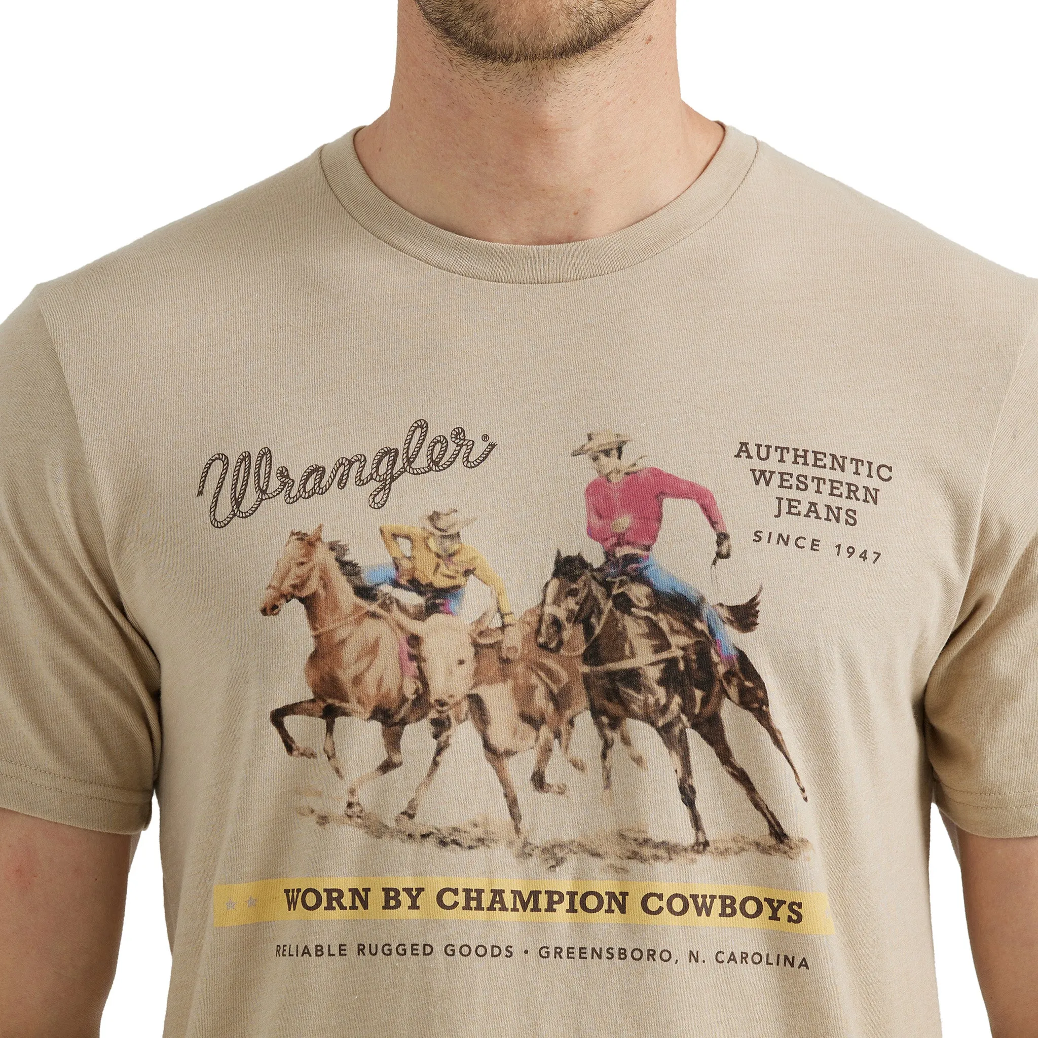 Wrangler Men's Vignette Logo T-Shirt sold by Western Edge product image thumbnail 2