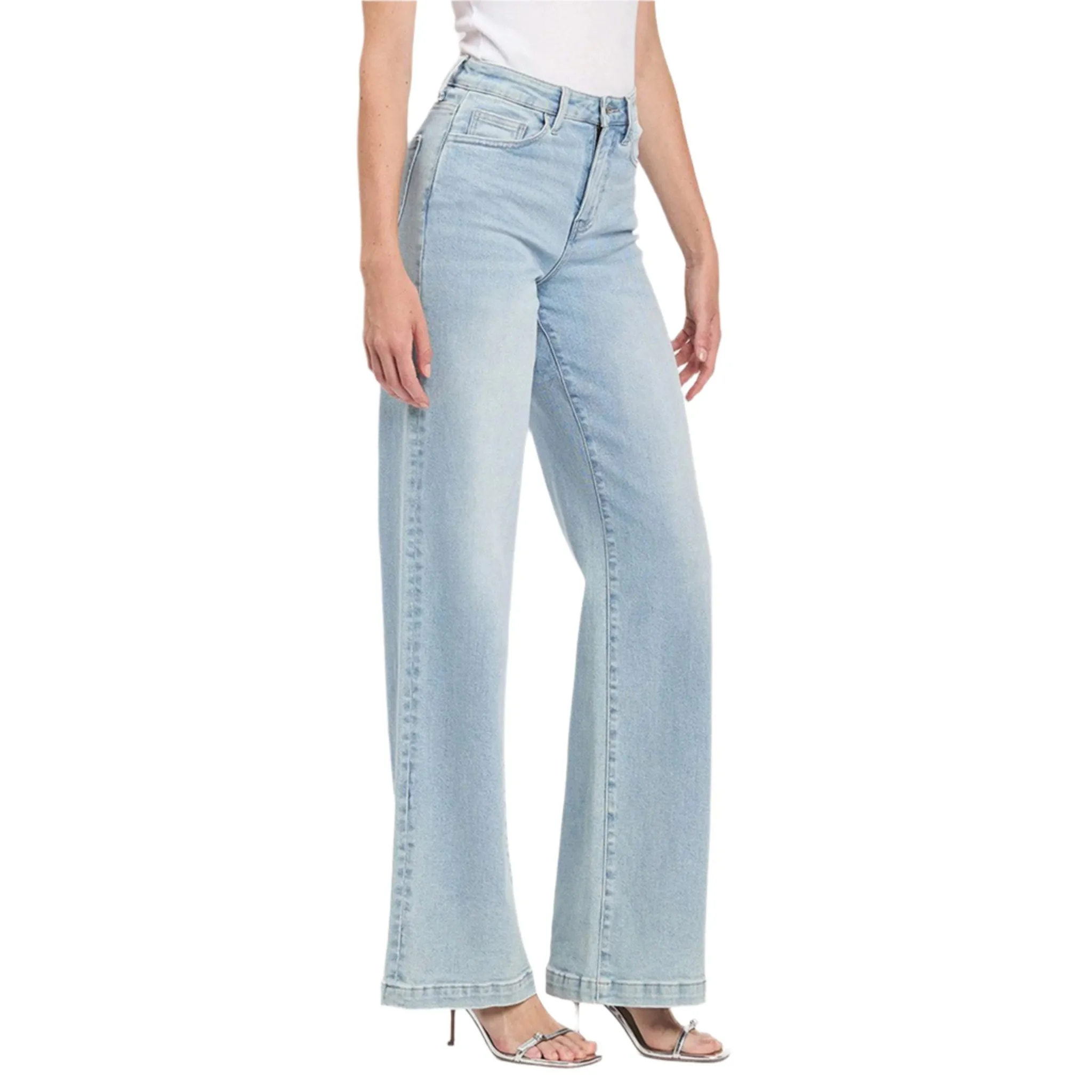 Veveret Women's High Rise Wide Leg Jeans sold by Western Edge product image thumbnail 4