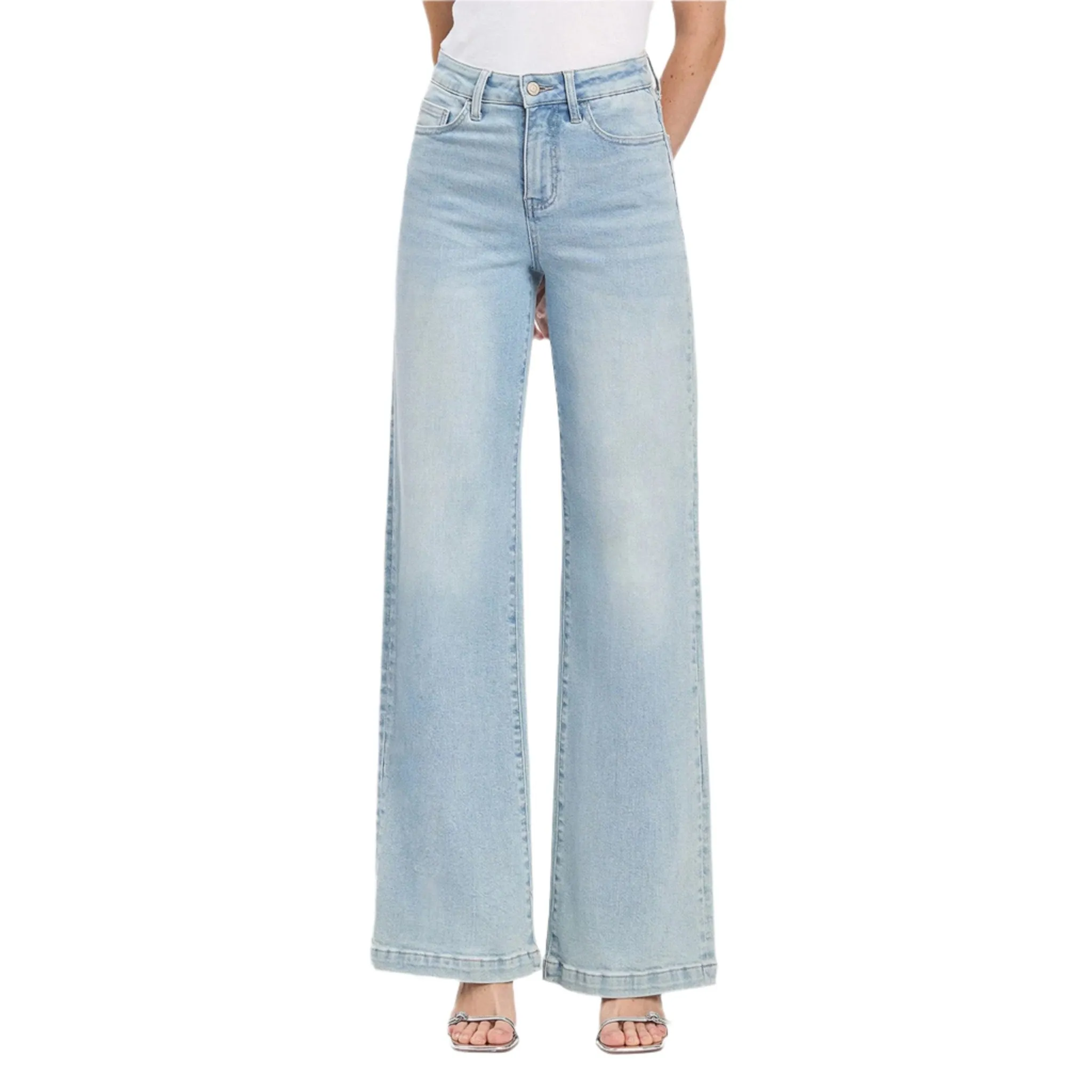 Veveret Women's High Rise Wide Leg Jeans sold by Western Edge