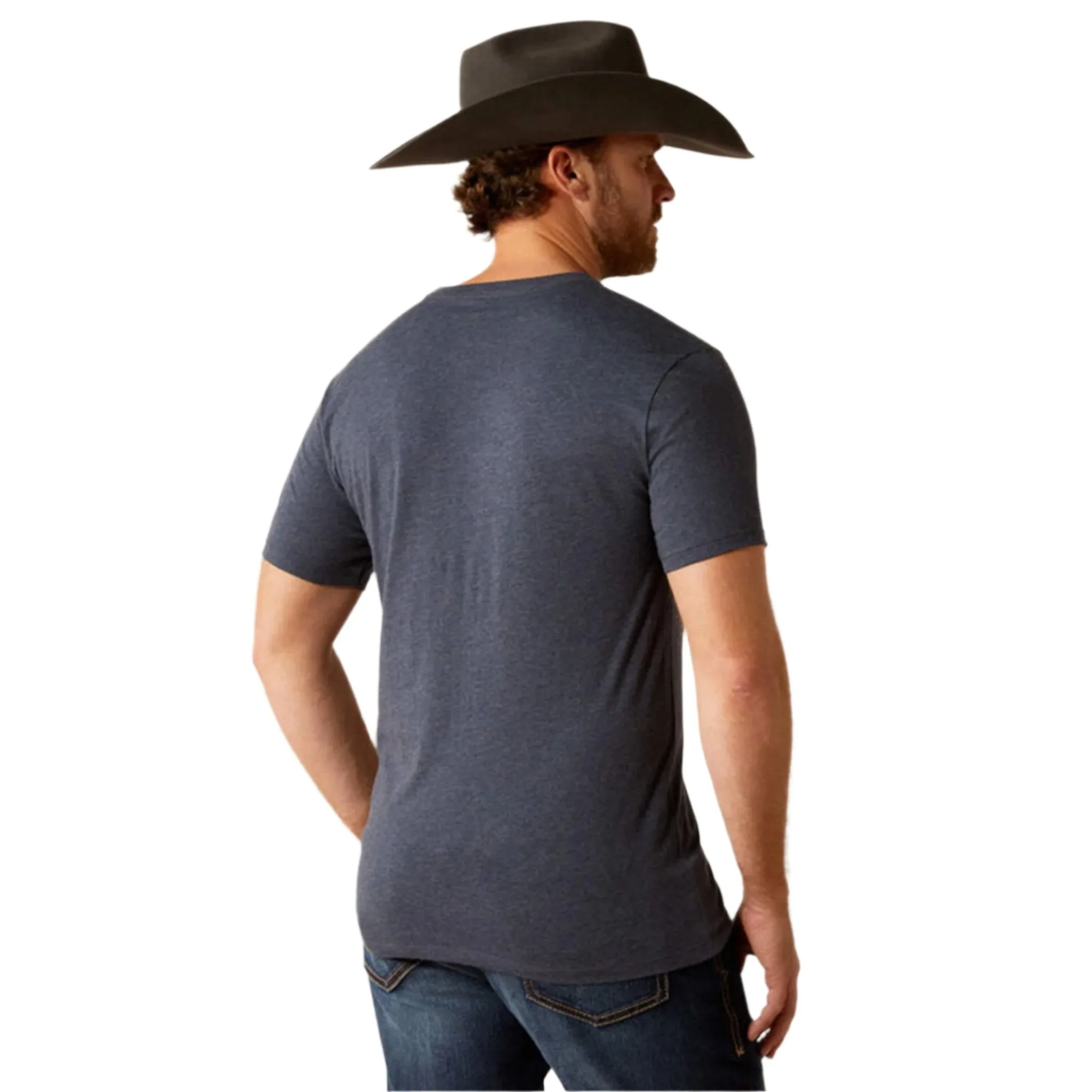 Ariat Men's Navy Made to Last Bronco Tee sold by Western Edge product image thumbnail 3