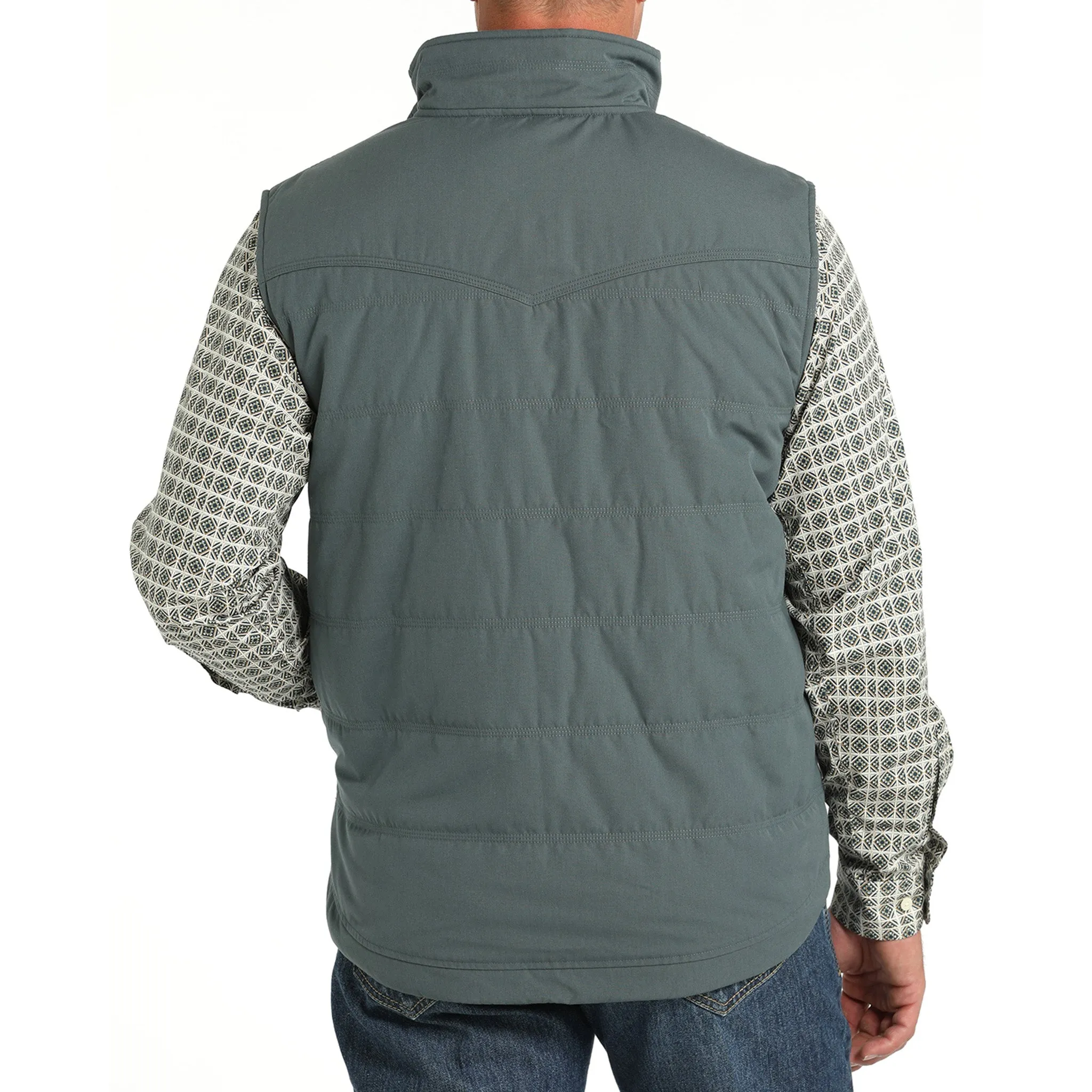 Cinch Men's Wax Coated Quilted Vest sold by Western Edge product image thumbnail 5