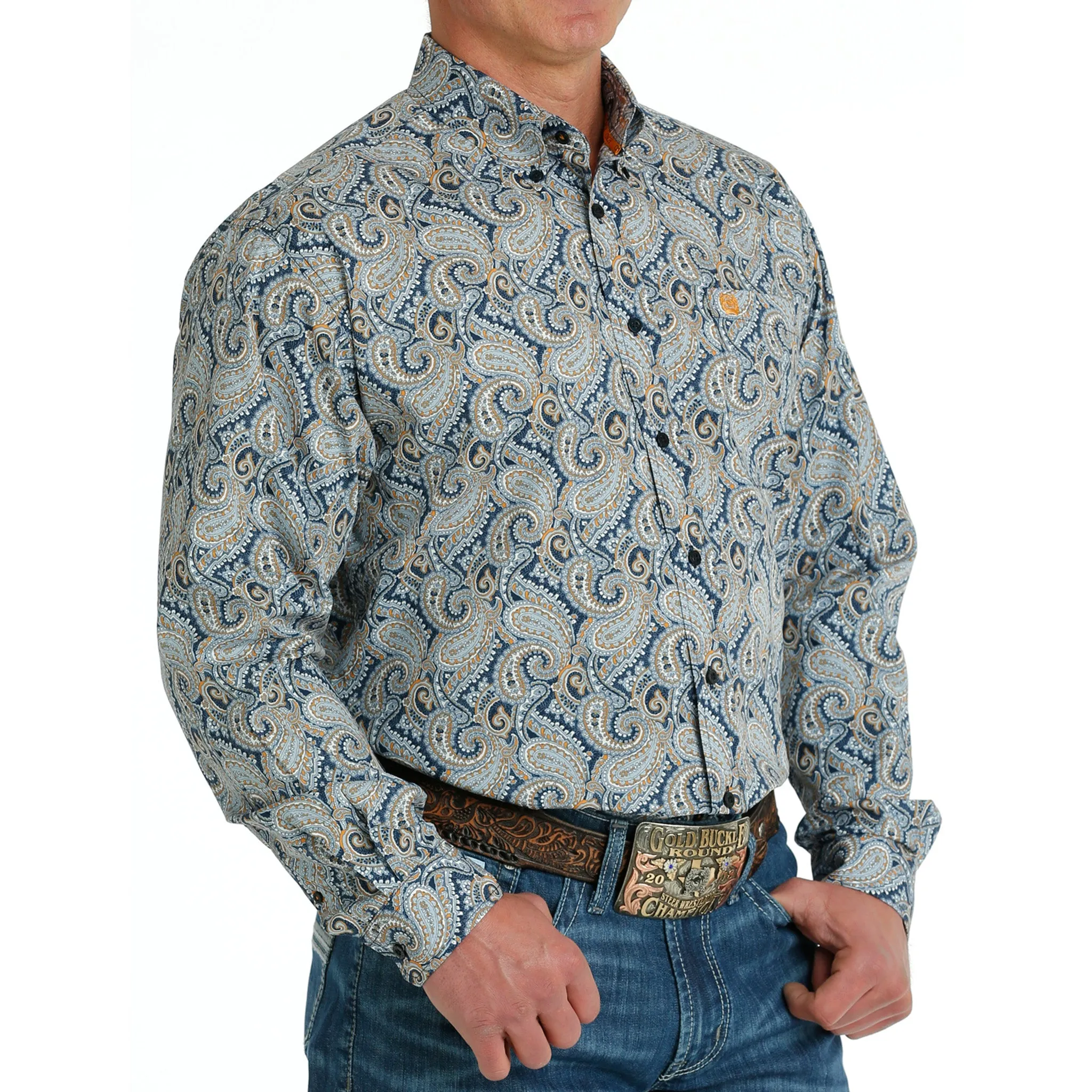 Cinch Men's Paisley Long Sleeve Button Down sold by Western Edge product image thumbnail 2