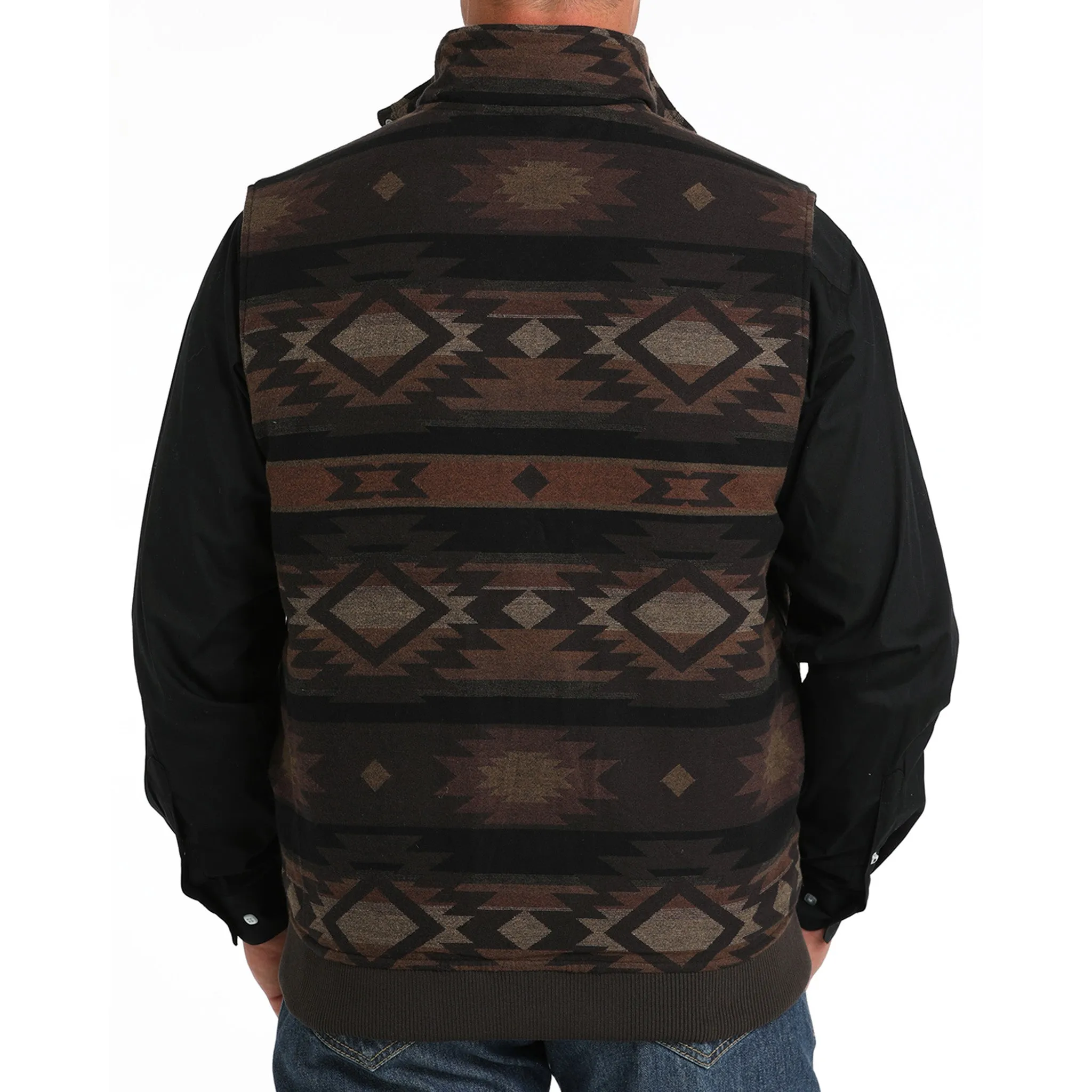 Cinch Men's Brown Reversible Vest sold by Western Edge product image thumbnail 4
