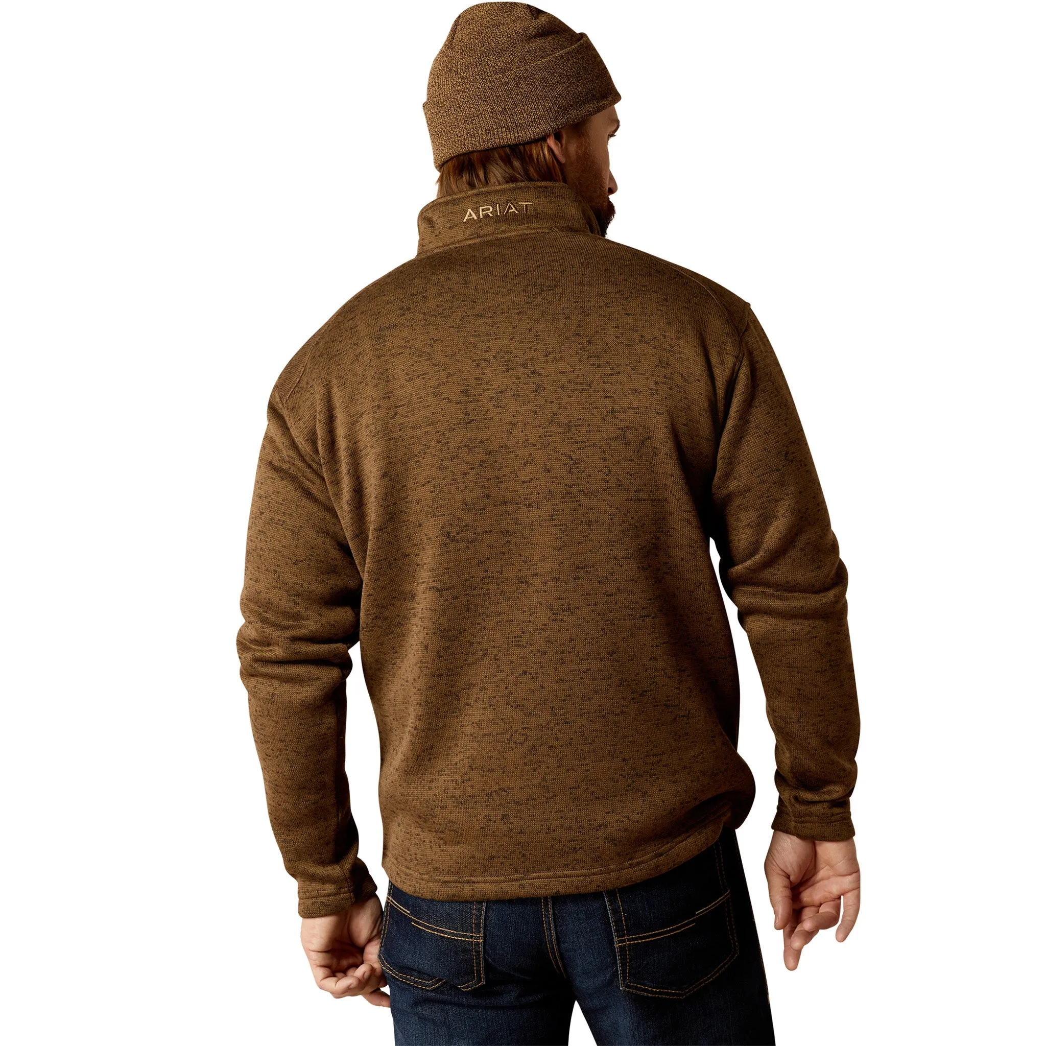 Ariat Men's Brown Caldwell 1/4 Zip Pullover sold by Western Edge product image thumbnail 2