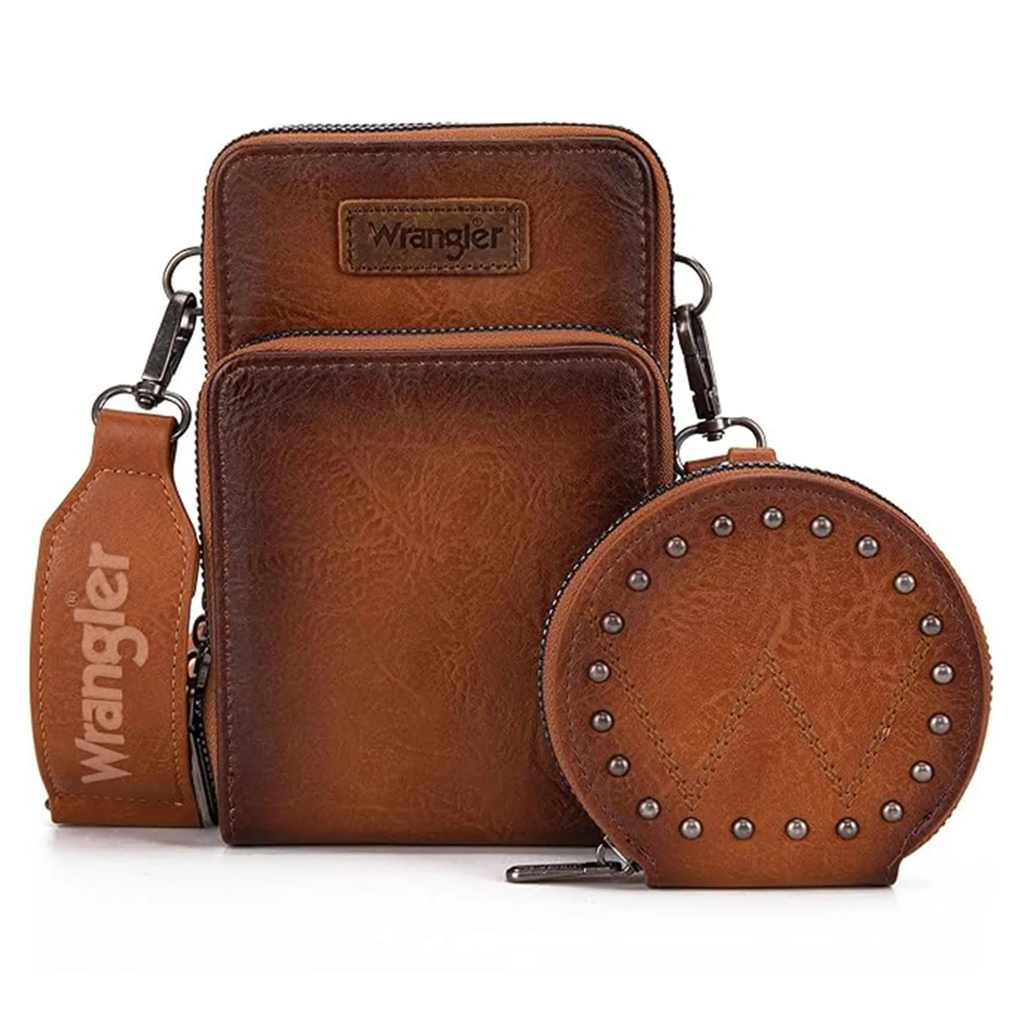 Wrangler Brown Crossbody & Coin Purse sold by Western Edge