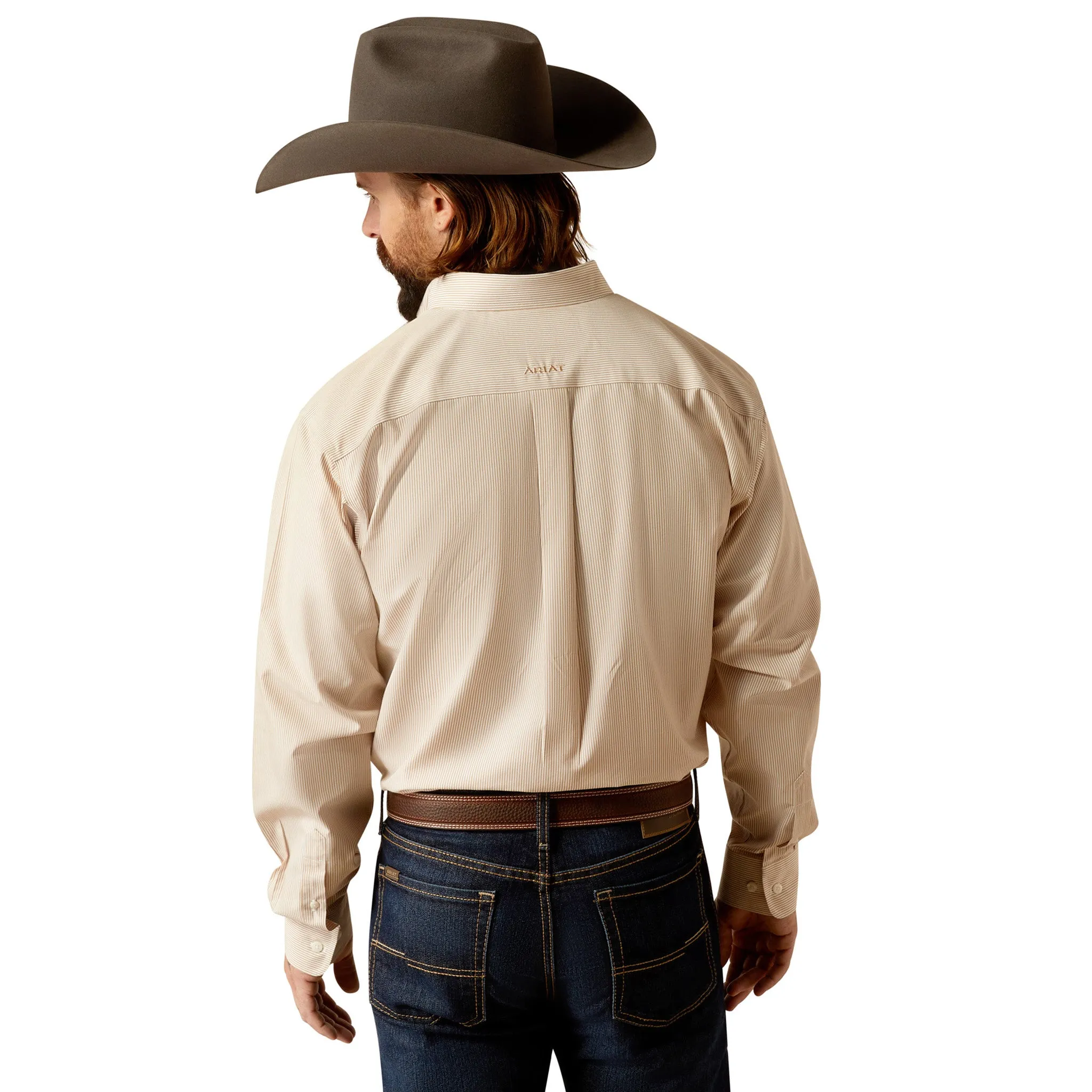 Ariat Gold Wrinkle Free Graysen Classic Fit Shirt sold by Western Edge product image thumbnail 3