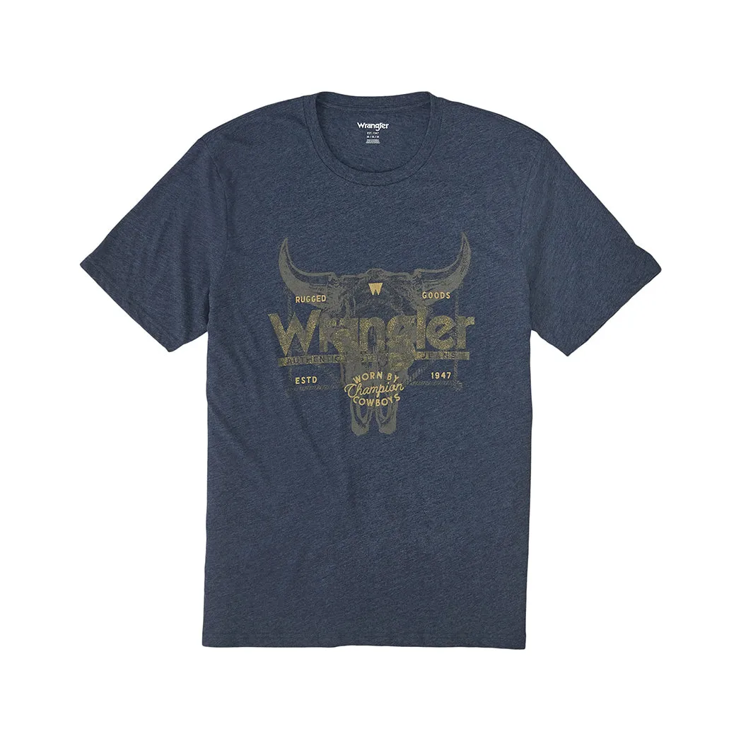 Wrangler Men's Short Sleeve Steer Head Logo Graphic T-Shirt sold by Western Edge product image thumbnail 3
