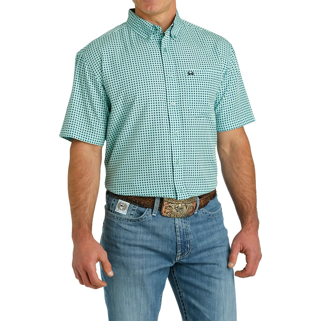 Cinch Men's Turquoise Print Arena Flex Short Sleeve sold by Western Edge product image thumbnail 4
