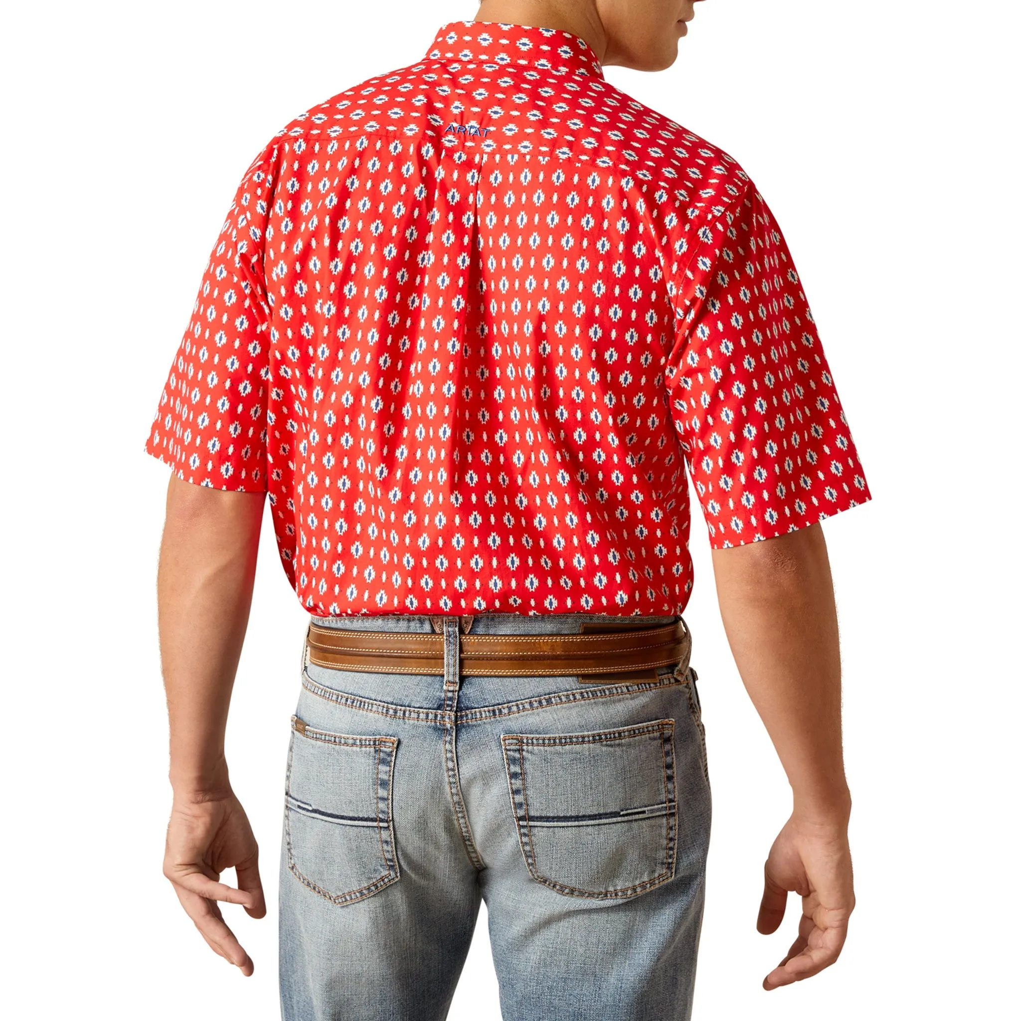 Ariat Men's Classic Fit Decker Short Sleeve Aztec Print sold by Western Edge product image thumbnail 2