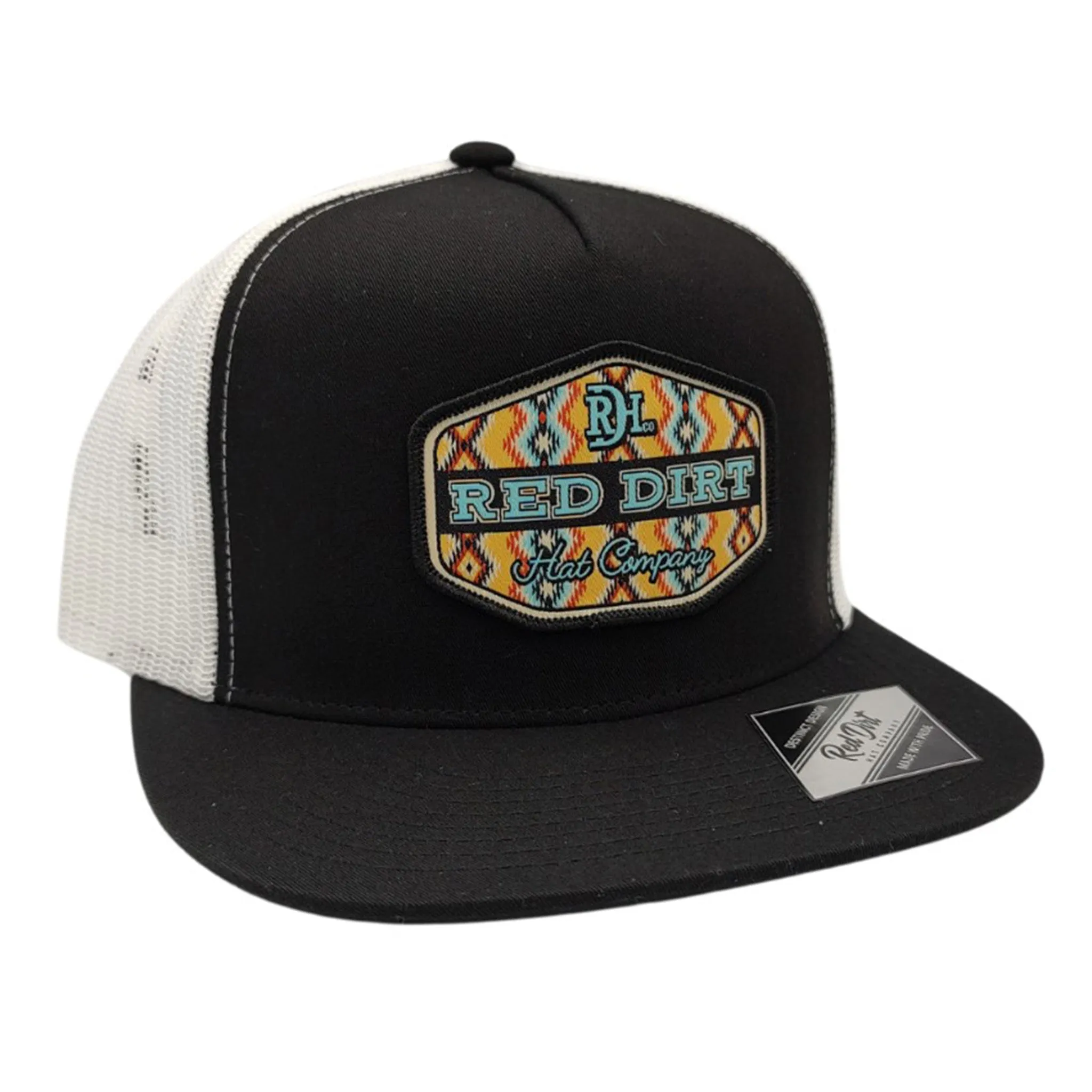 Red Dirt Free Rein Black & White Cap sold by Western Edge