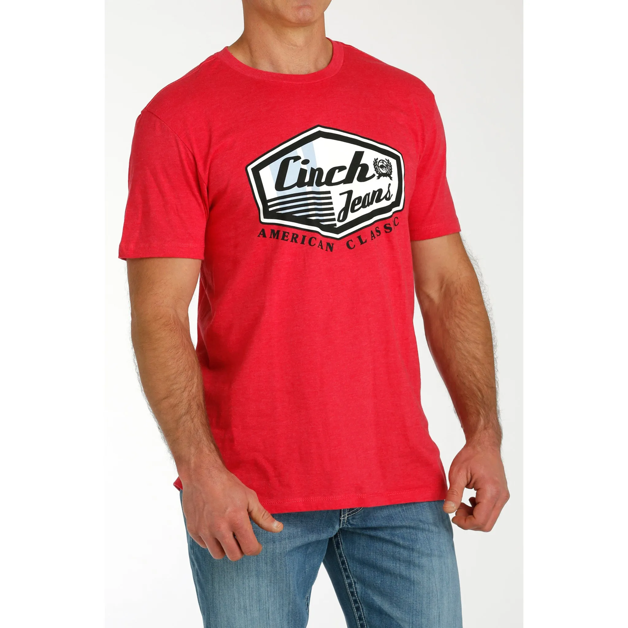 Men's Red Cinch Classic Tee sold by Western Edge product image thumbnail 3