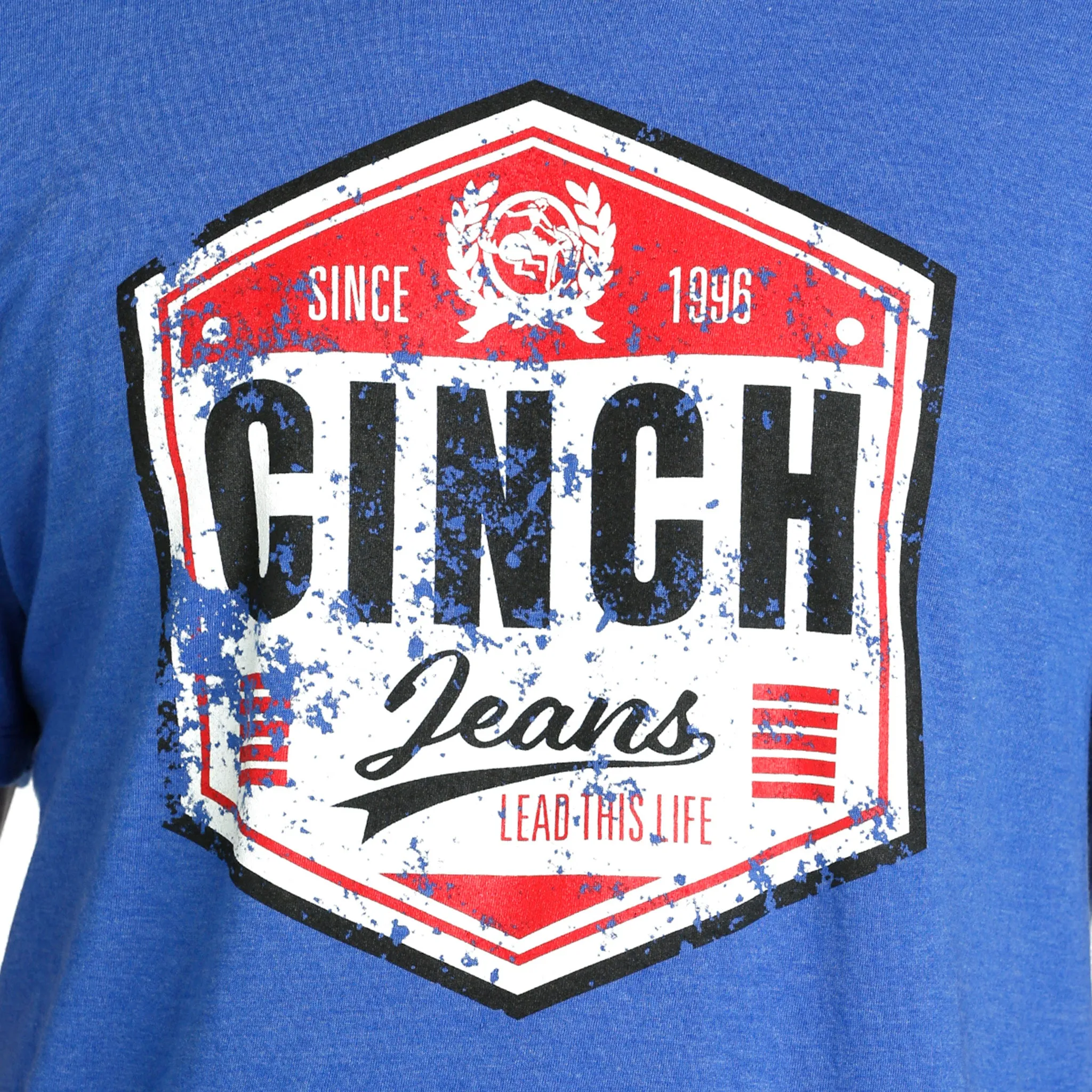 Men's Royal Blue Cinch Tee sold by Western Edge product image thumbnail 4