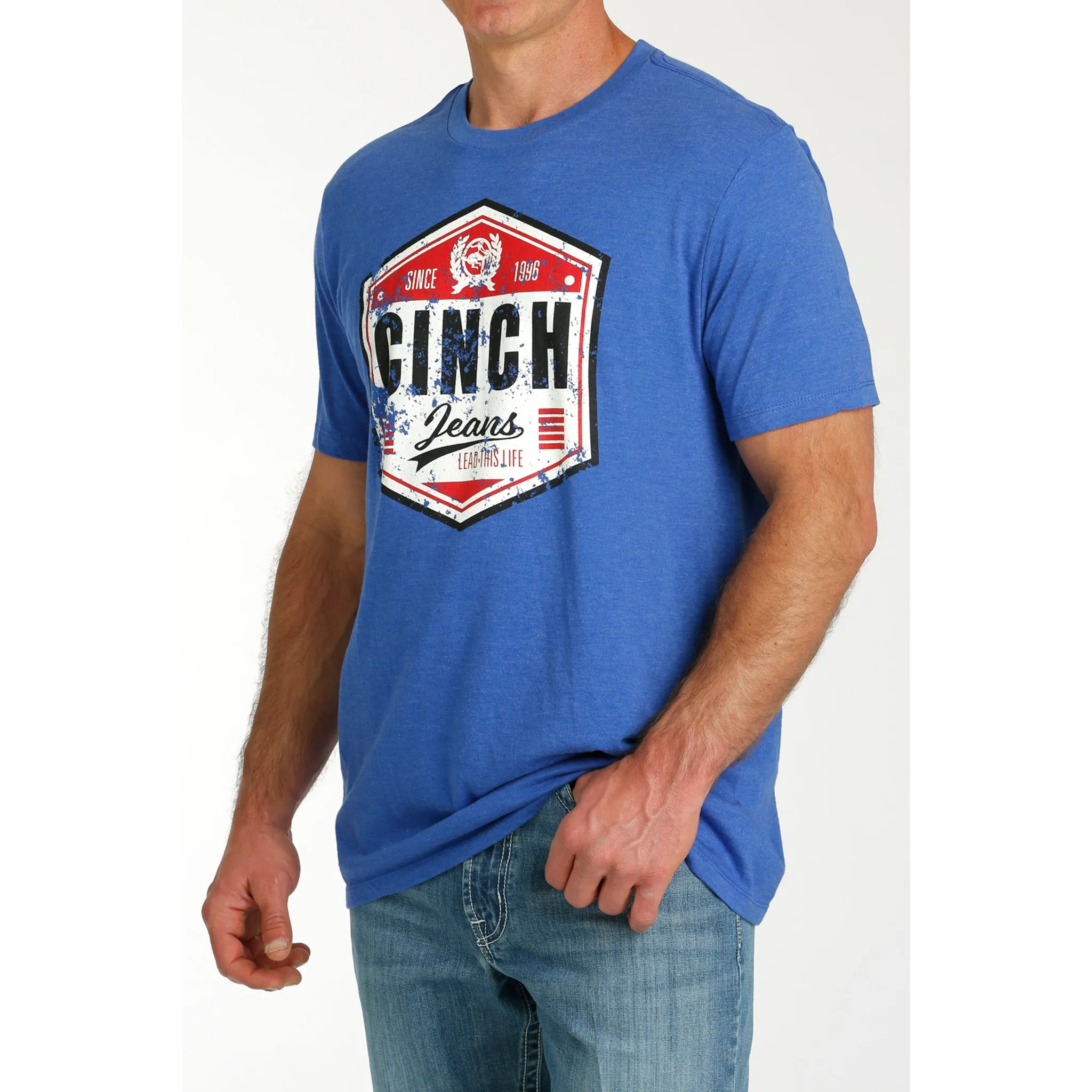 Men's Royal Blue Cinch Tee sold by Western Edge product image thumbnail 2