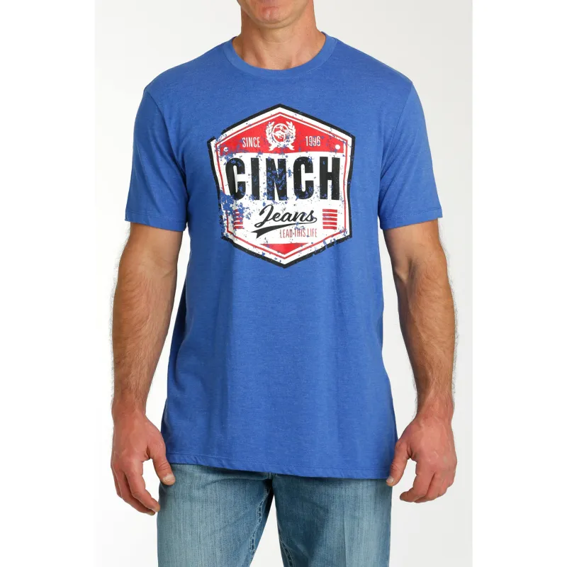 Men's Royal Blue Cinch Tee sold by Western Edge