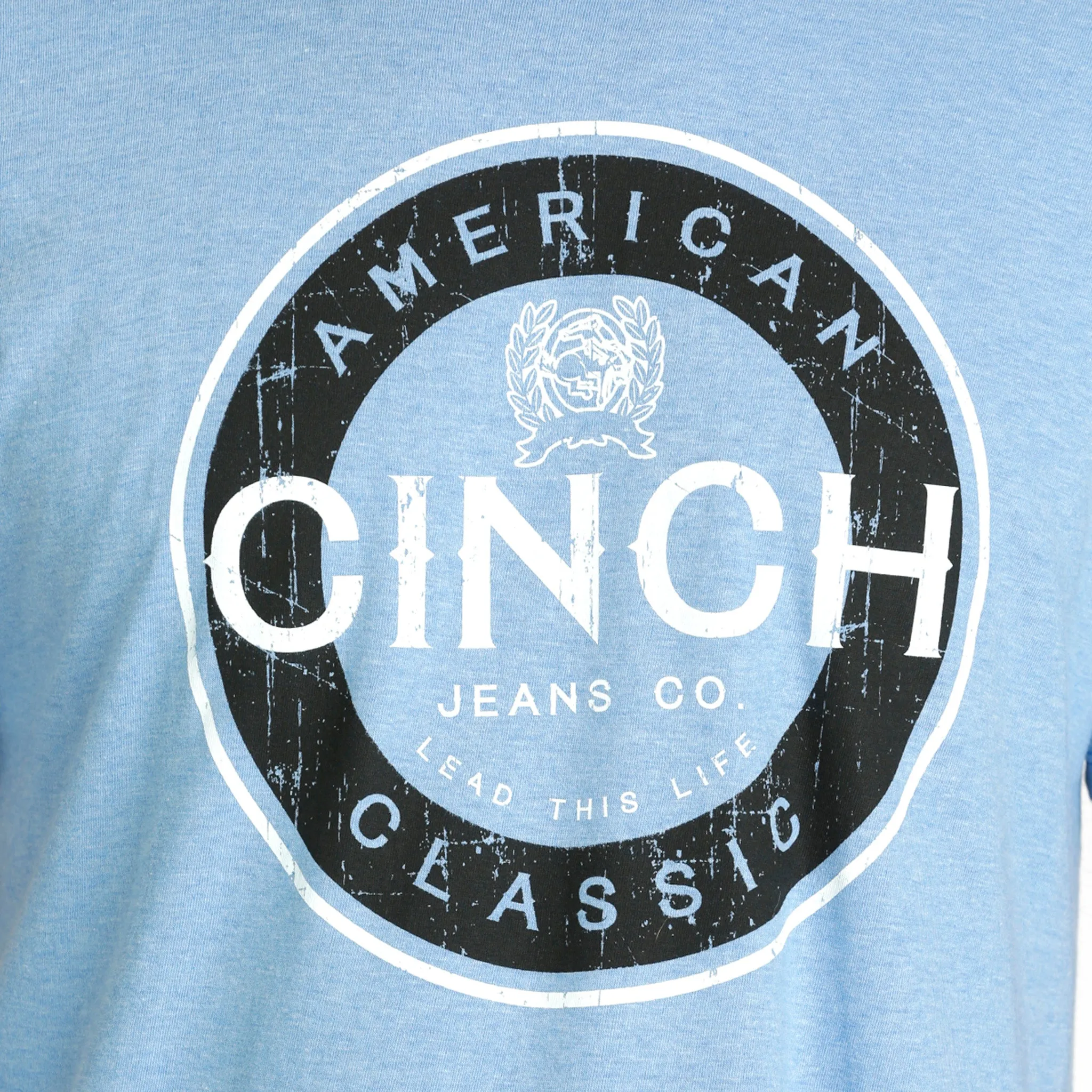 Men's Light Blue Cinch Classic Tee sold by Western Edge product image thumbnail 4