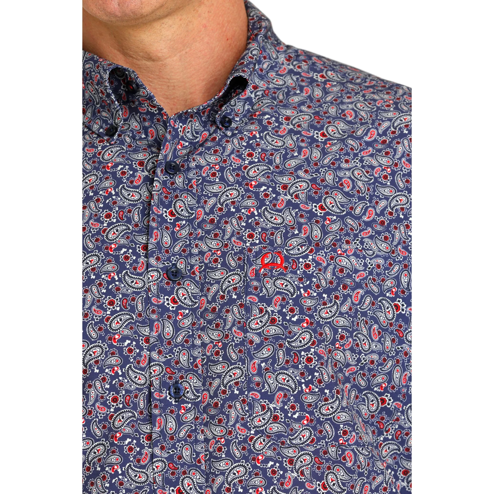 Cinch Mens 3X Navy Paisley sold by Western Edge product image thumbnail 2