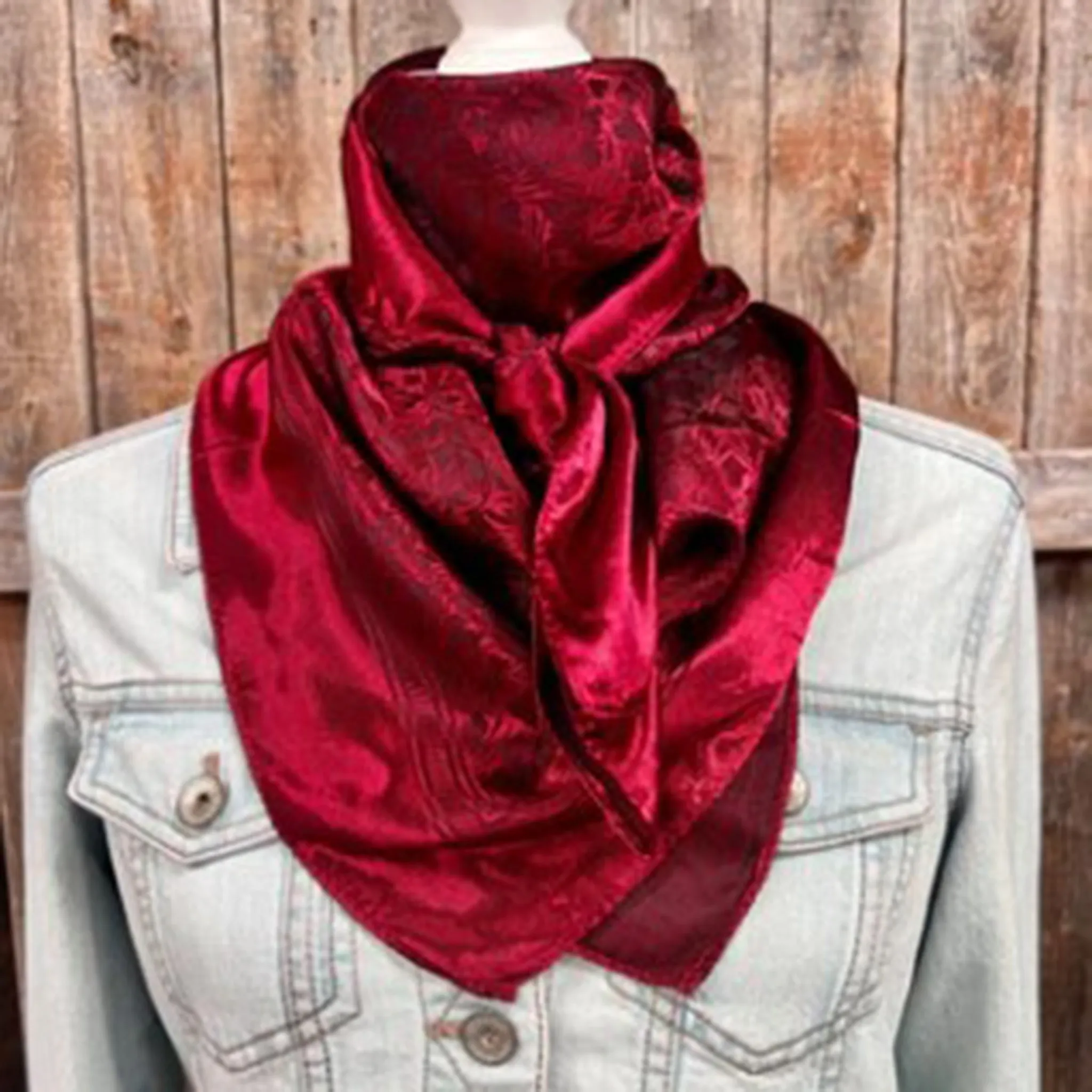 Rodeo Drive Ruby Jacquard Wild Rag sold by Western Edge