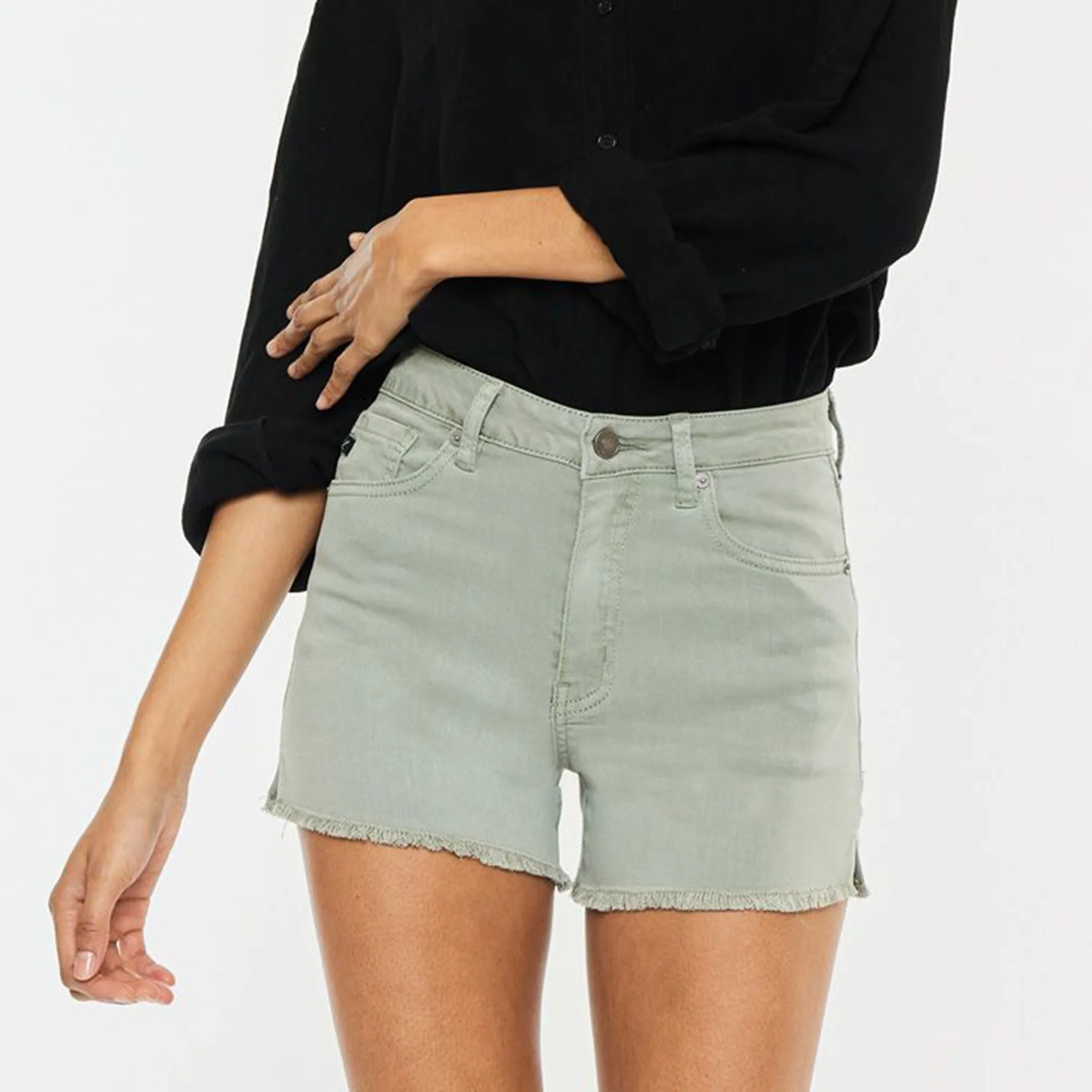 KanCan Women's Olive Shorts sold by Western Edge product image thumbnail 2