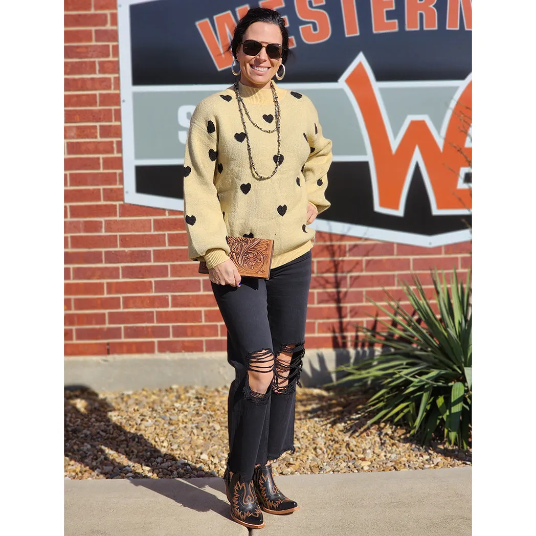 Miss Sparkling Women's Heart Sweater sold by Western Edge product image thumbnail 2
