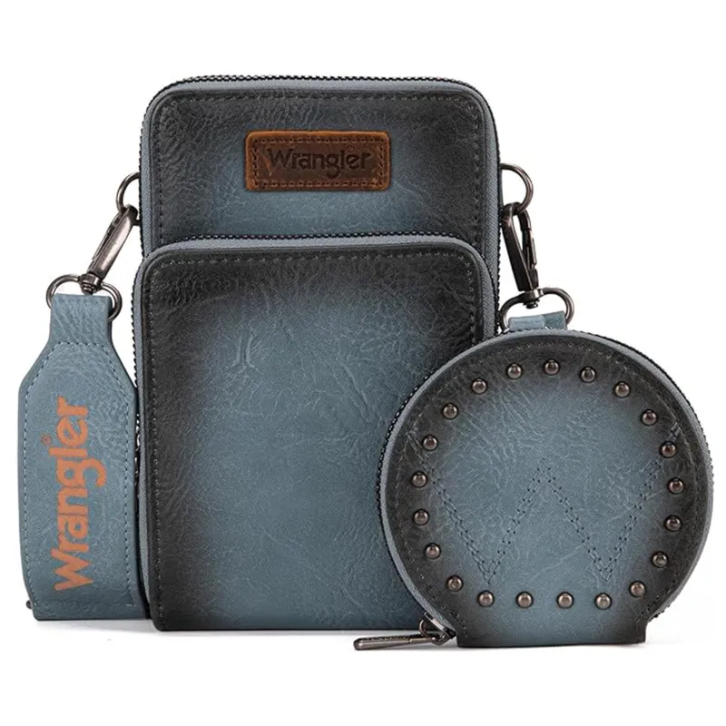 Montana West Blue Crossbody & Coin Purse made by Montana West