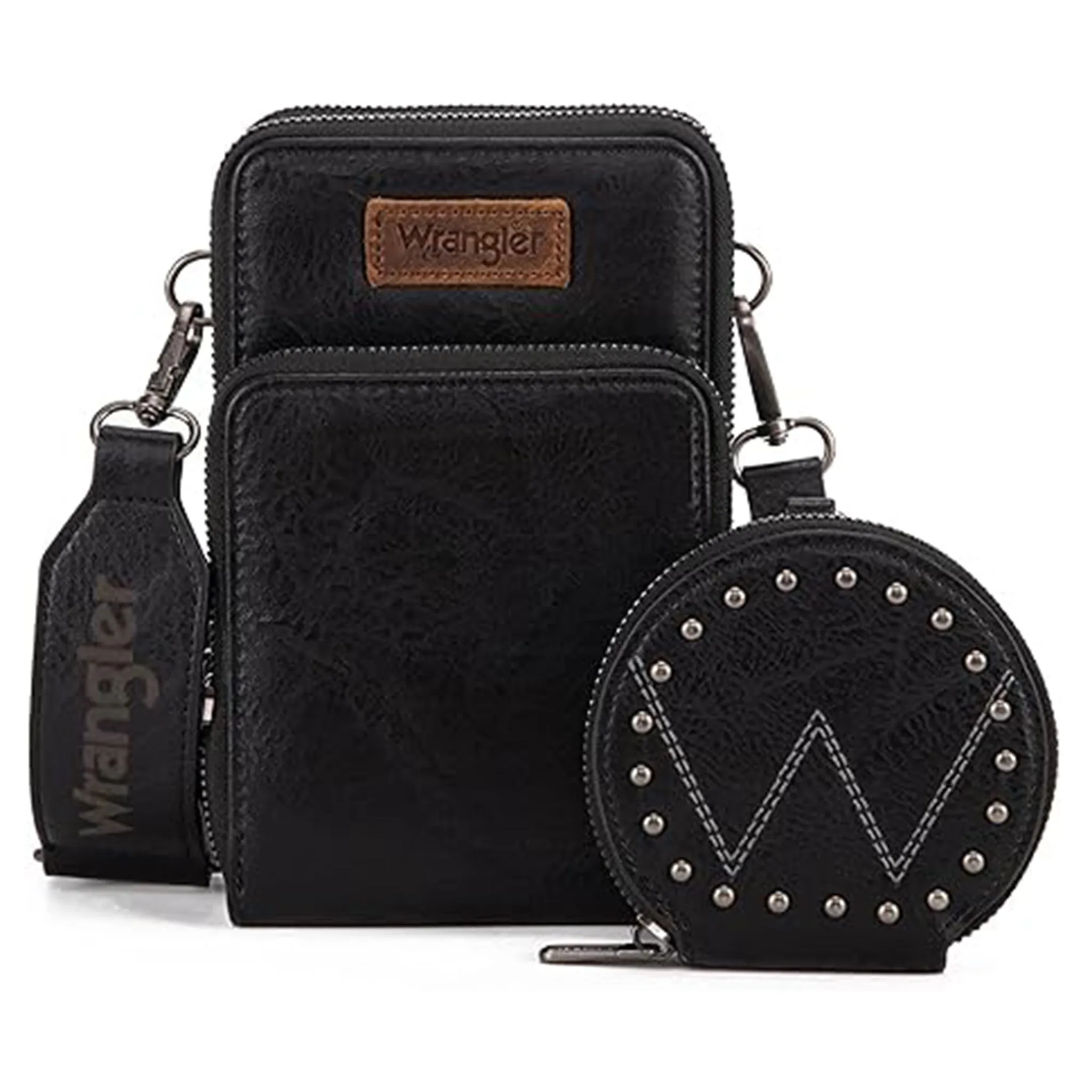 Wrangler Black Crossbody & Coin Purse sold by Western Edge