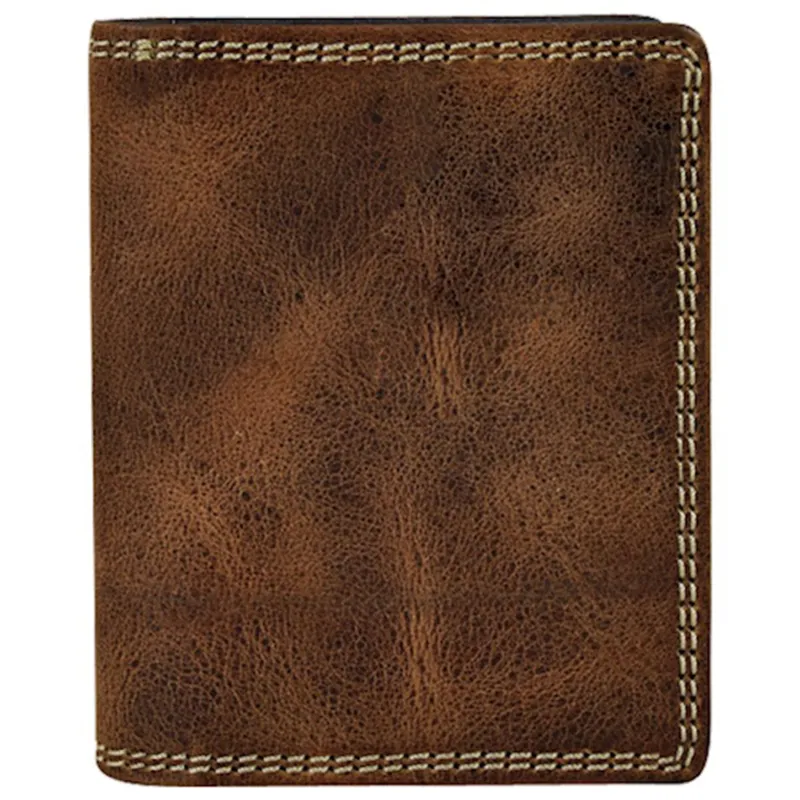 Justin Men's Front Pocket Bifold Wallet made by Justin Boots