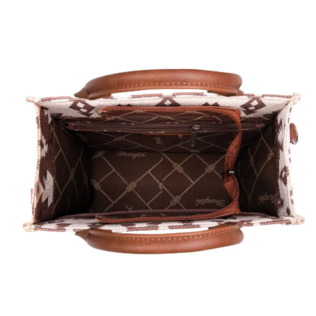 Wrangler Southwest Small Cream/Tan Crossbody Tote sold by Western Edge product image thumbnail 2