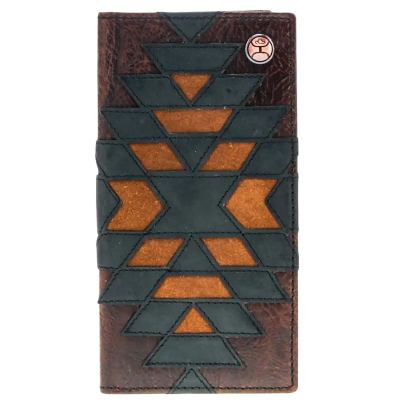 Hooey Men's Multi Patchwork CheckBook made by Western Edge