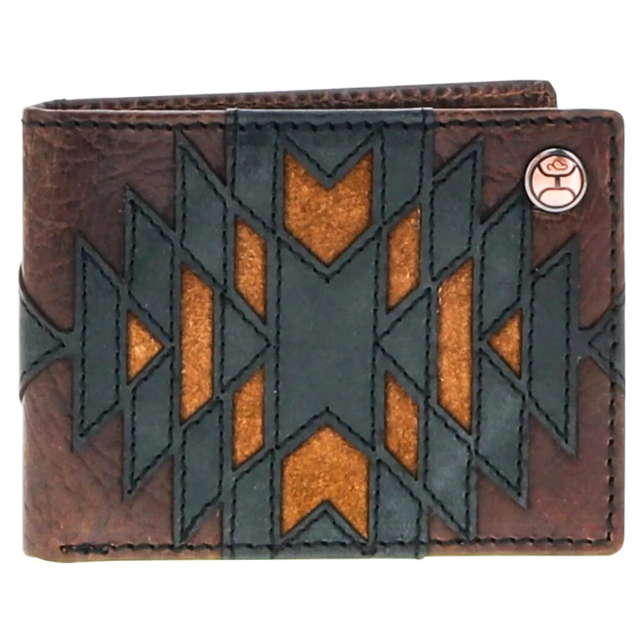 Hooey Men's Multi Patchwork Bifold sold by Western Edge