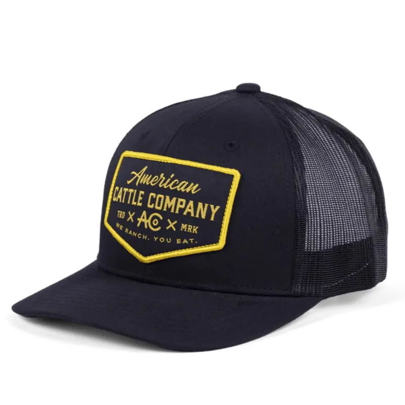 American Cattle Company Black & Yellow Cap made by Western Edge
