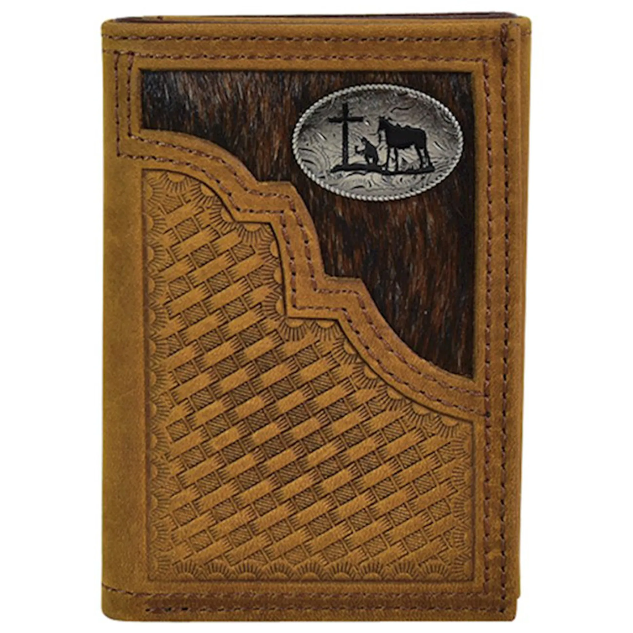 Justin Men's Hair On Rodeo Wallet sold by Western Edge