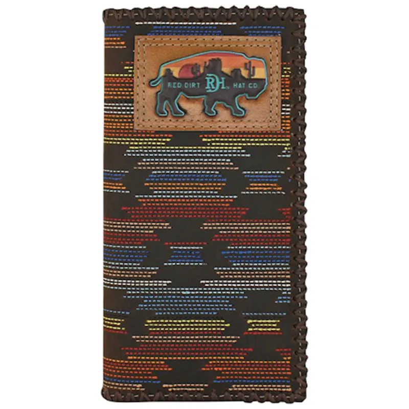 Red Dirt Serape Rodeo Wallet made by Western Edge