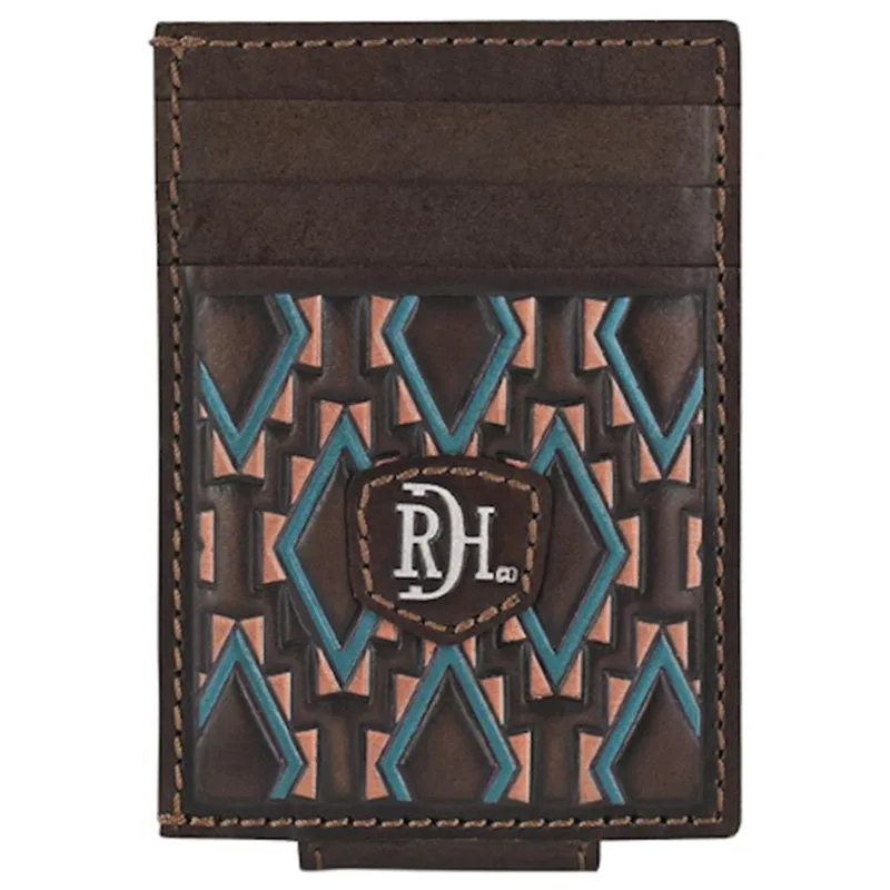 Red Dirt Money Clip Card Case Southwest Pattern made by Western Edge